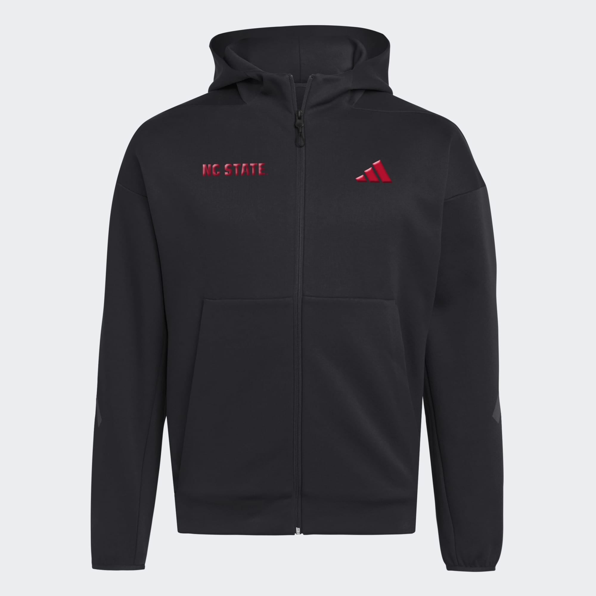 Men's adidas Black NC State Wolfpack Z.N.E Full-Zip Hoodie