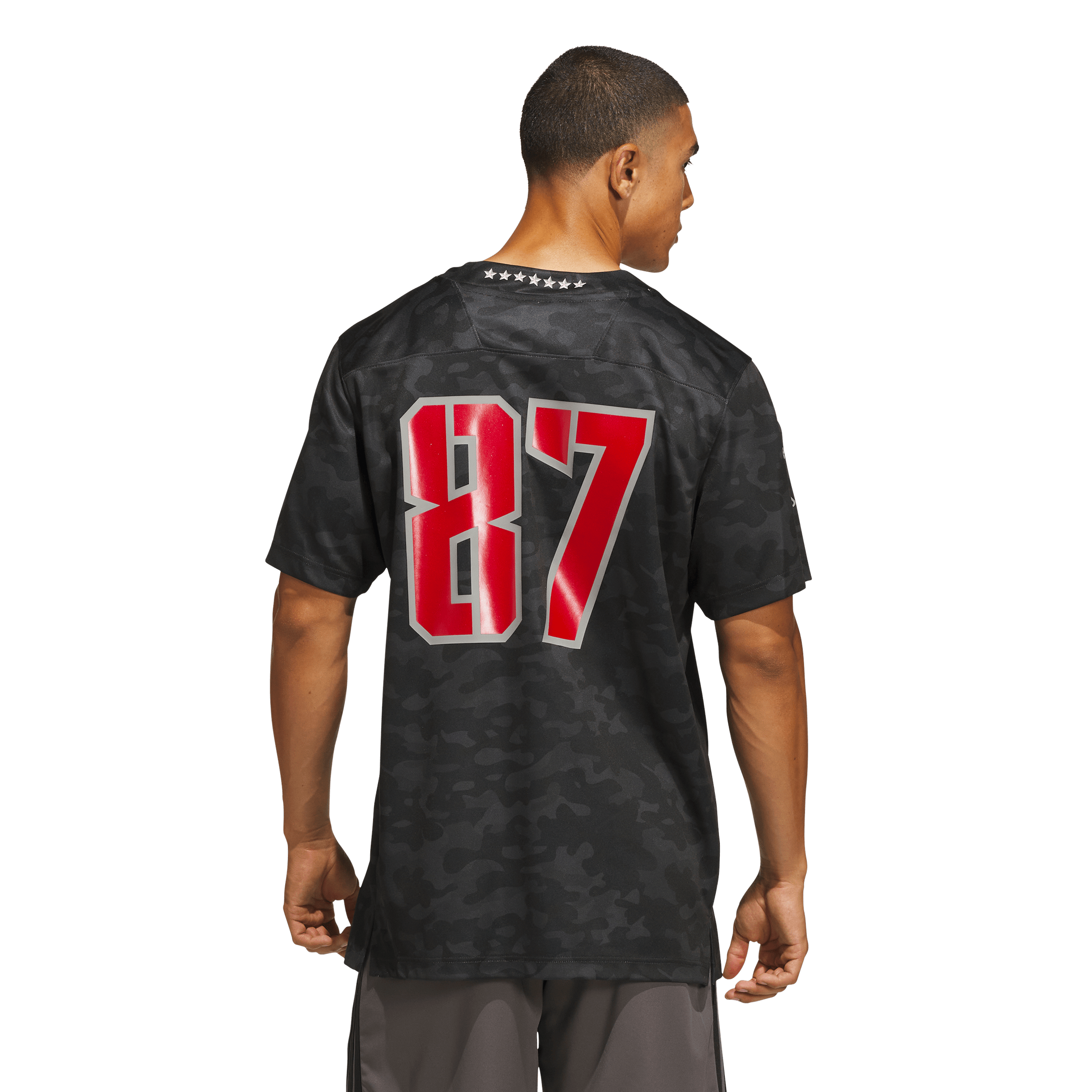 Men's adidas #87 Black NC State Wolfpack Honor & Support Premier Strategy Jersey