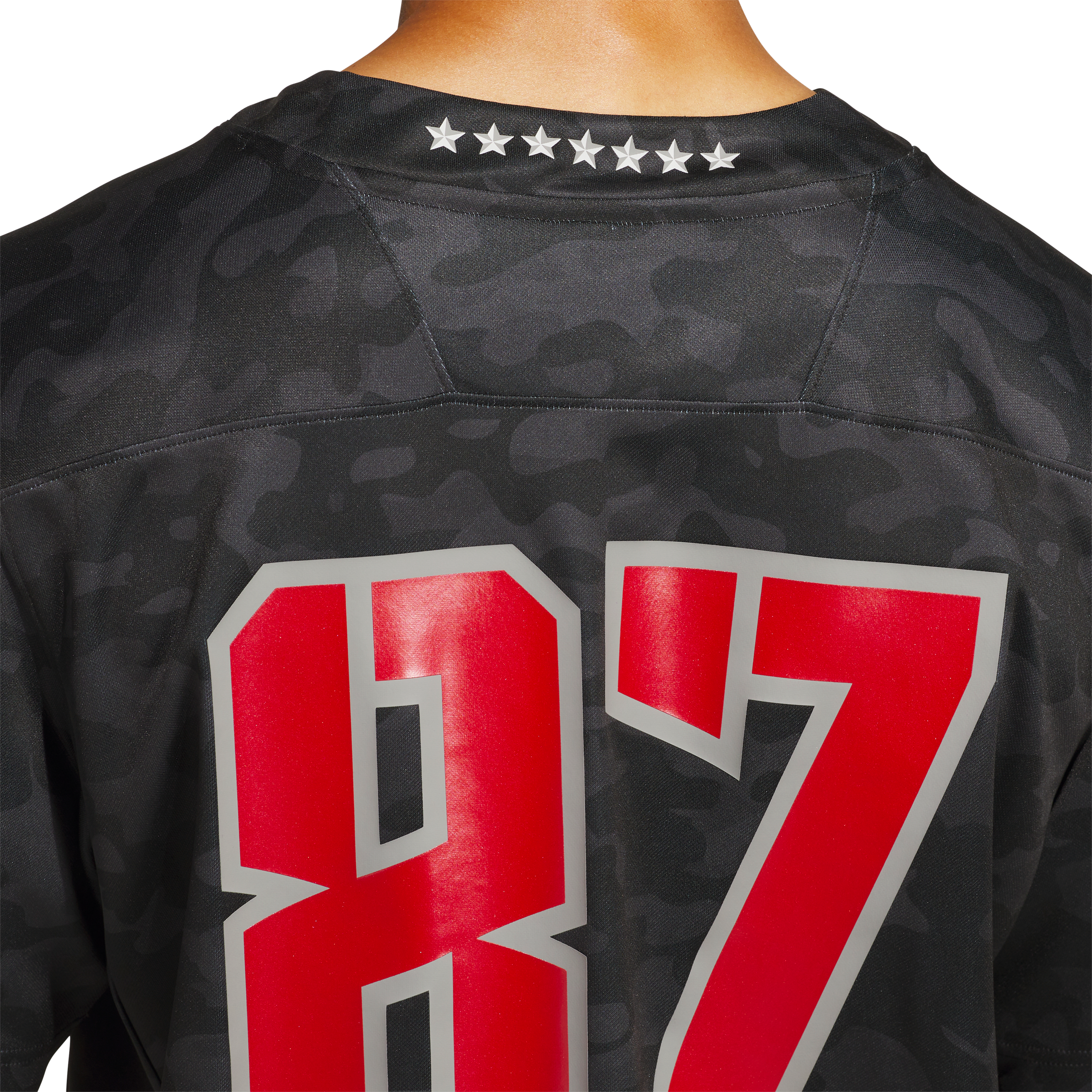Men's adidas #87 Black NC State Wolfpack Honor & Support Premier Strategy Jersey