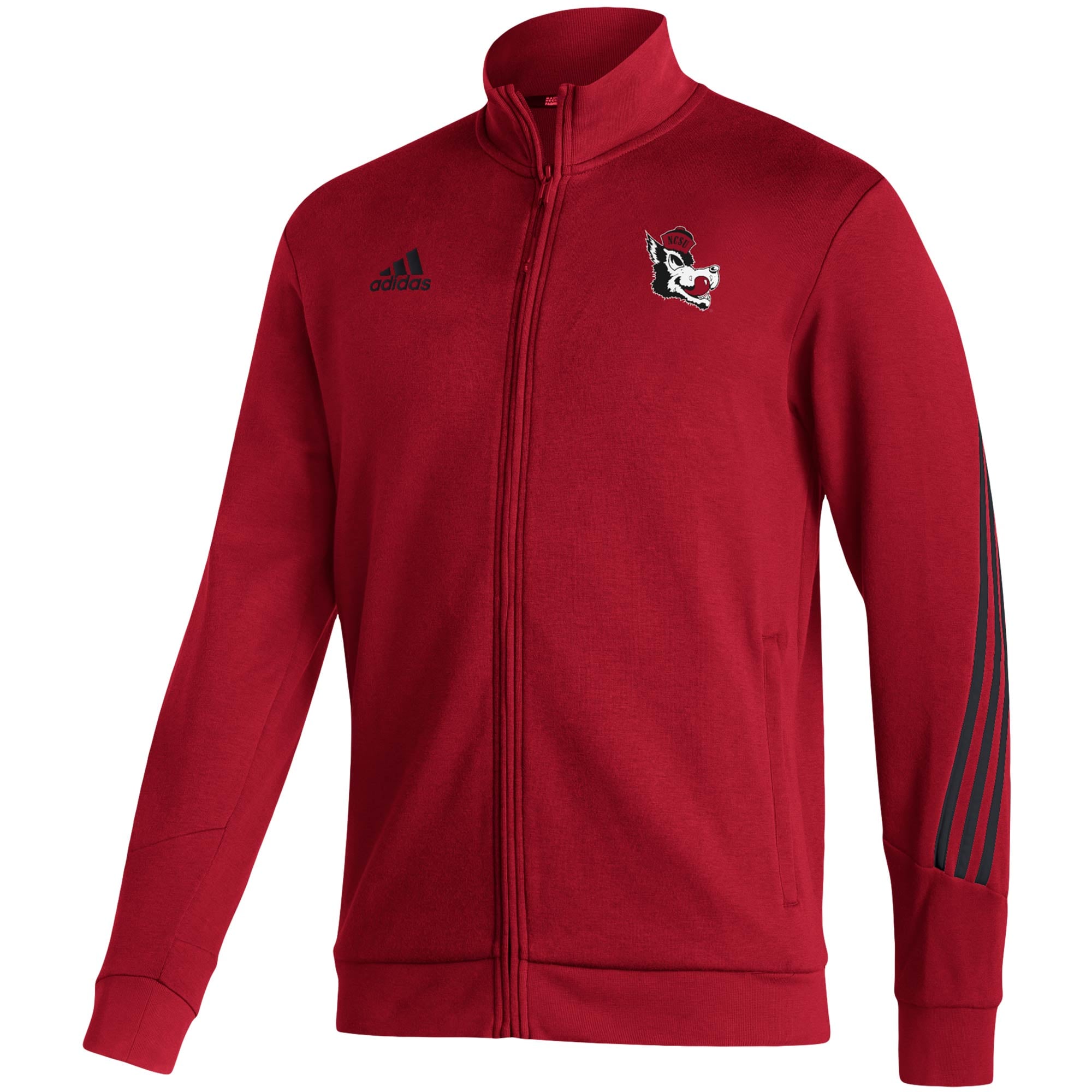 Men's adidas Red NC State Wolfpack Fashion Full-Zip Track Jacket