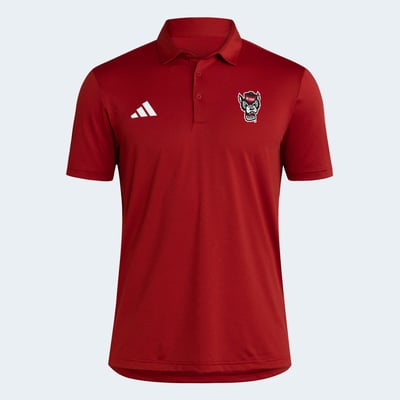 NC State Wolfpack adidas Ultimate 365 Stripe Polo - Red