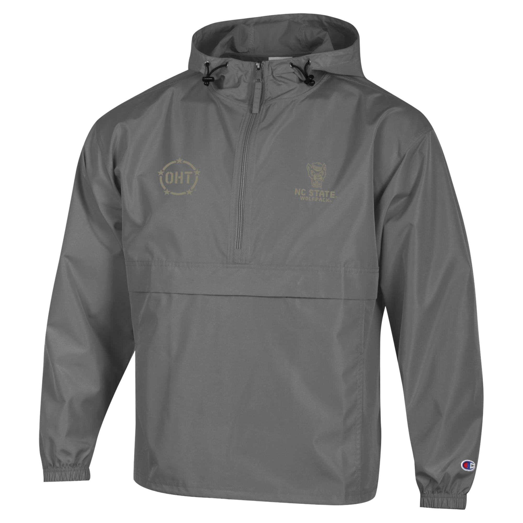 Veste pliable Champion Graphite NC State Wolfpack OHT Flag pour homme