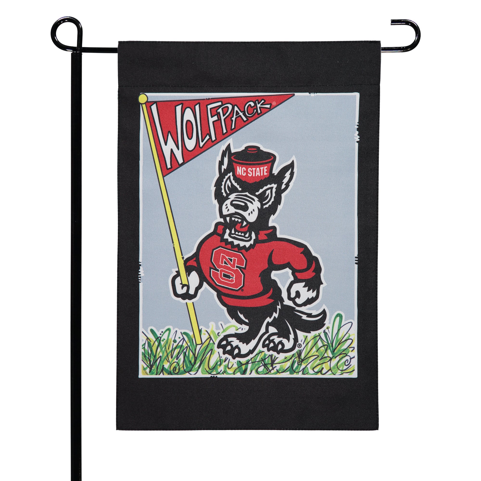 NC State Wolfpack 12 "x 18" mascotte drapeau de jardin double face