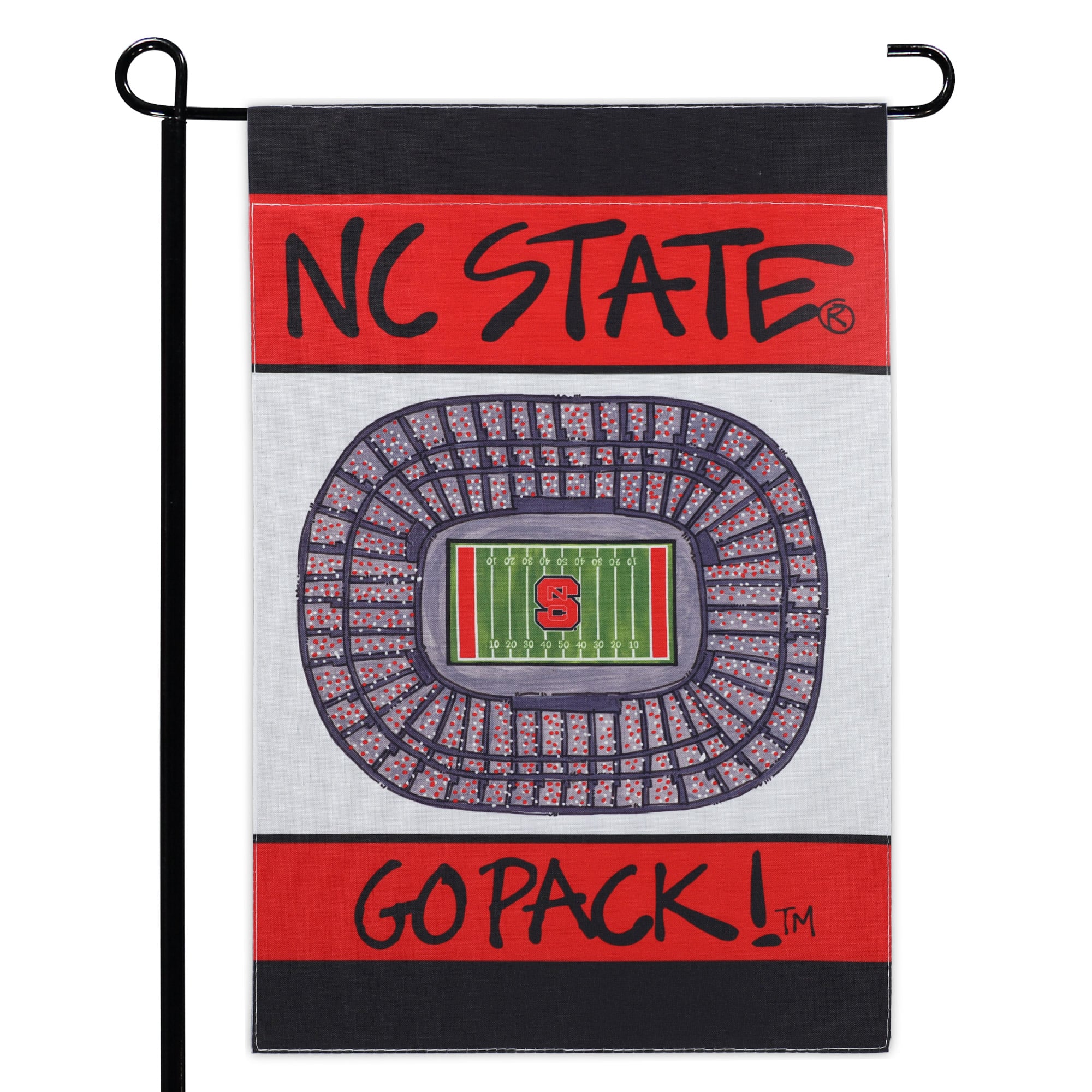 Bannière verticale de stade NC State Wolfpack 12'' x 18''