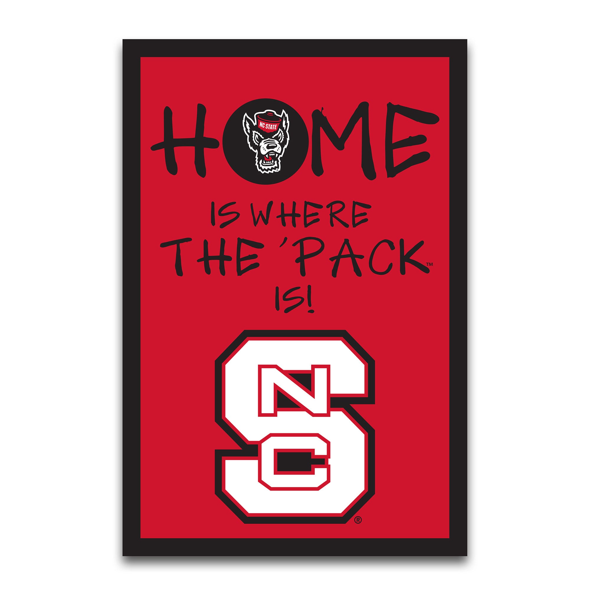 Drapeau de jardin NC State Wolfpack 12" x 18"
