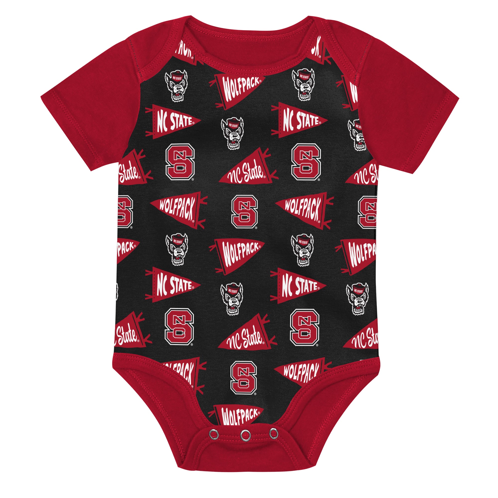 Ensemble body trois pièces rouge Outerstuff pour nouveau-né NC State Wolfpack Star Player