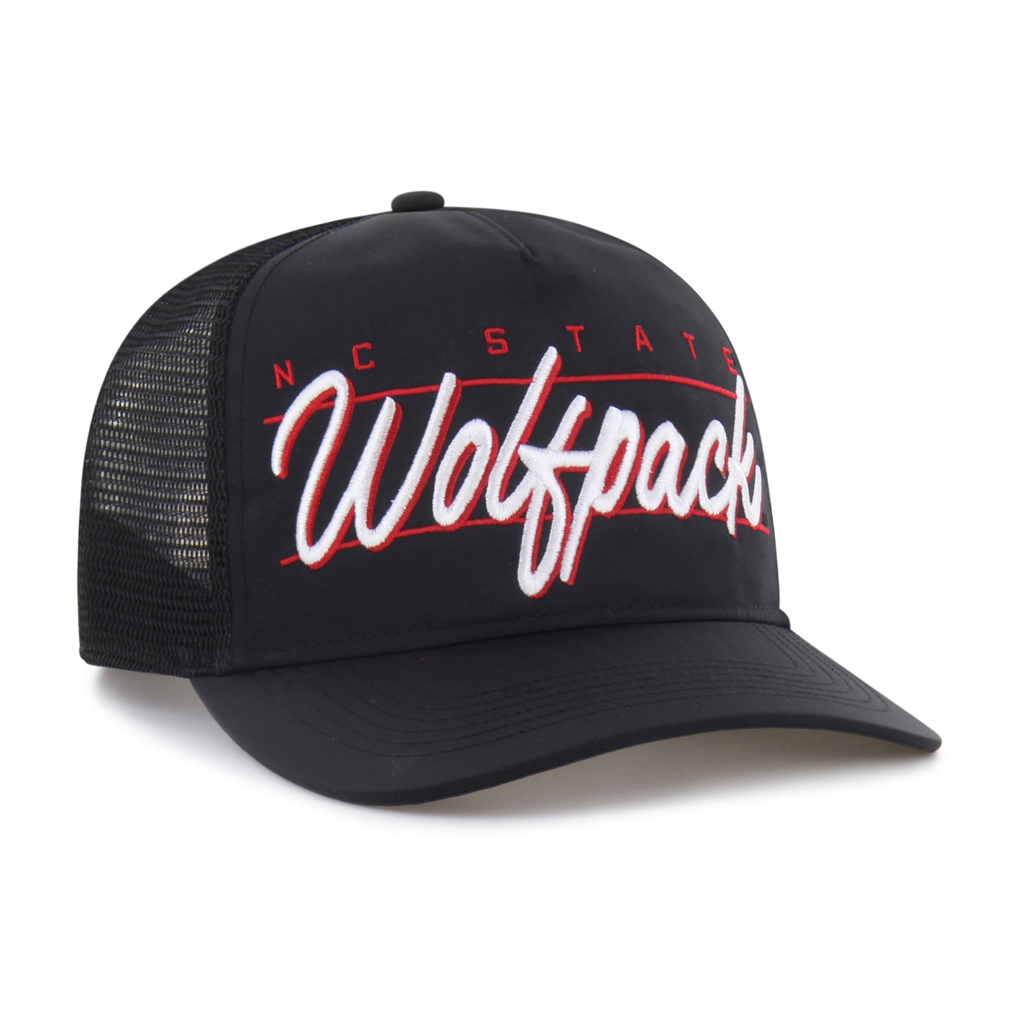 Unisex '47 Black NC State Wolfpack brrr° Condor Mesh Hitch Adjustable Hat