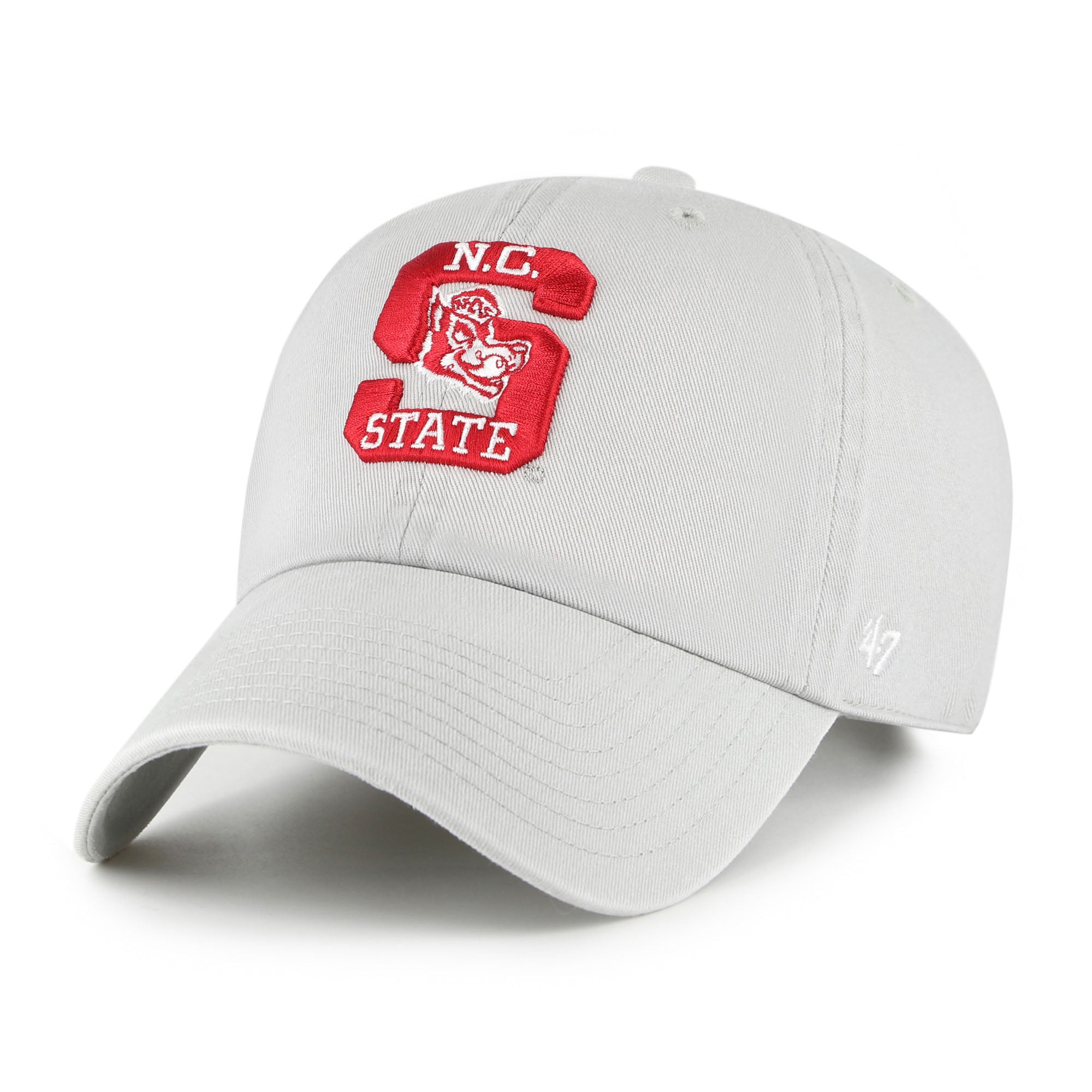 Casquette ajustable grise NC State Wolfpack Vault Clean Up pour homme, modèle 47