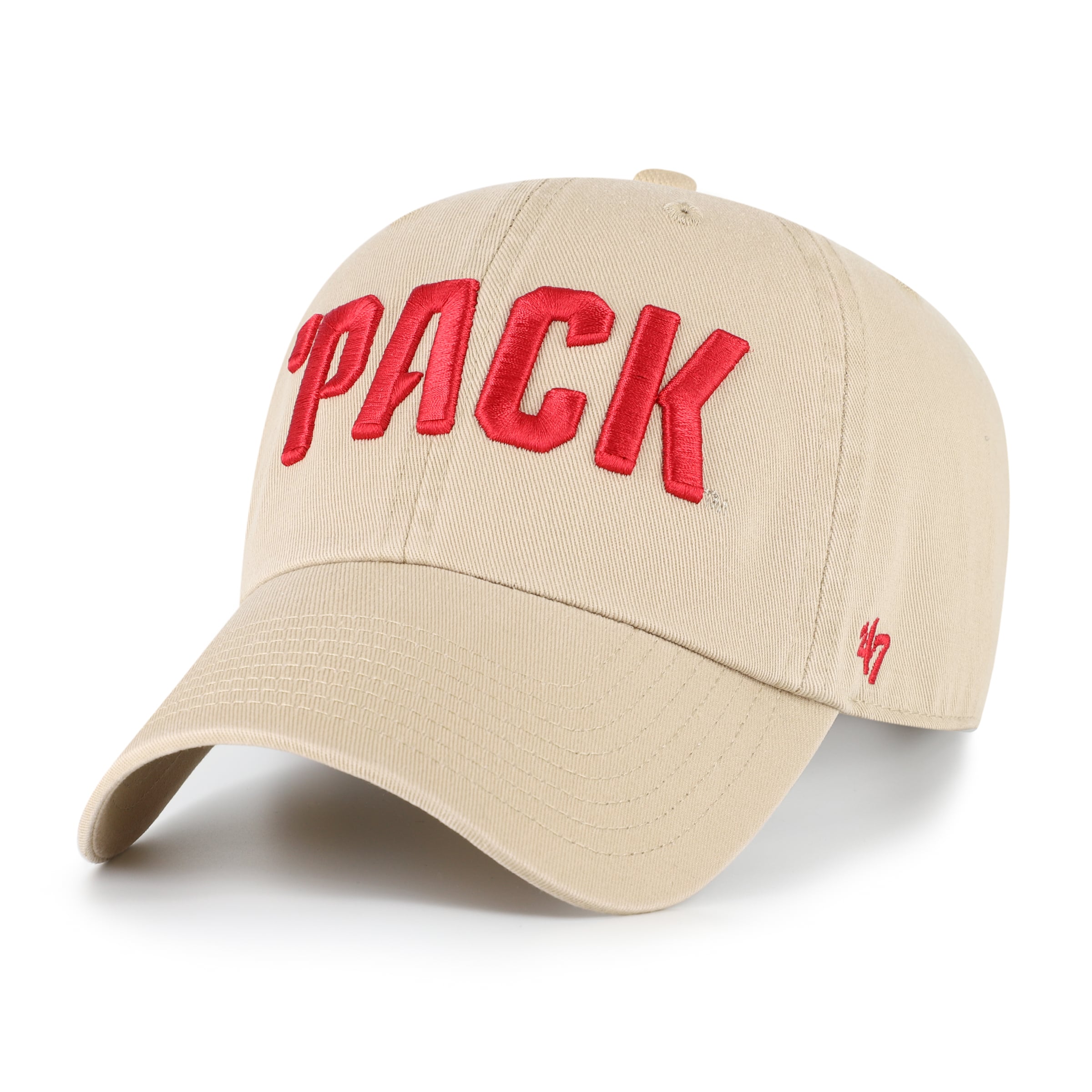Unisex '47 NC State Wolfpack Khaki Clean Up Adjustable Hat