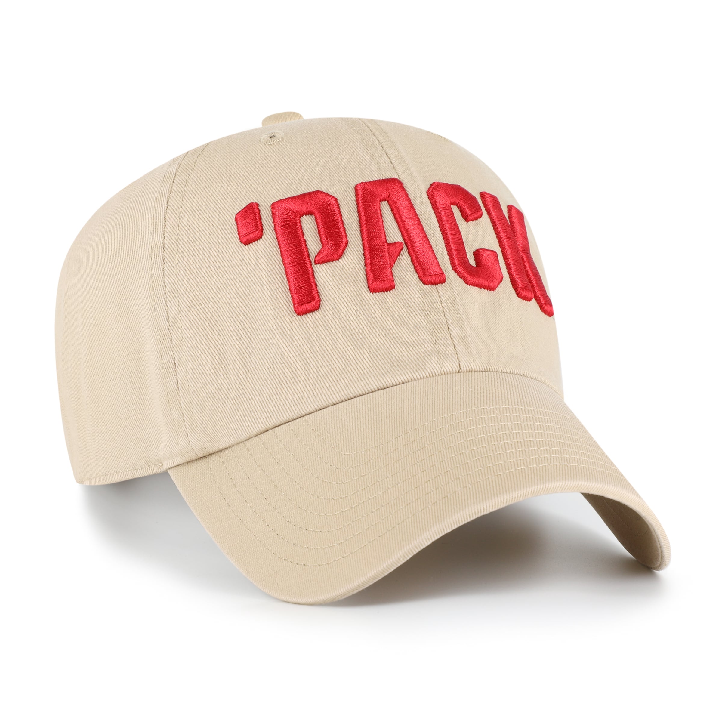 Unisex '47 NC State Wolfpack Khaki Clean Up Adjustable Hat