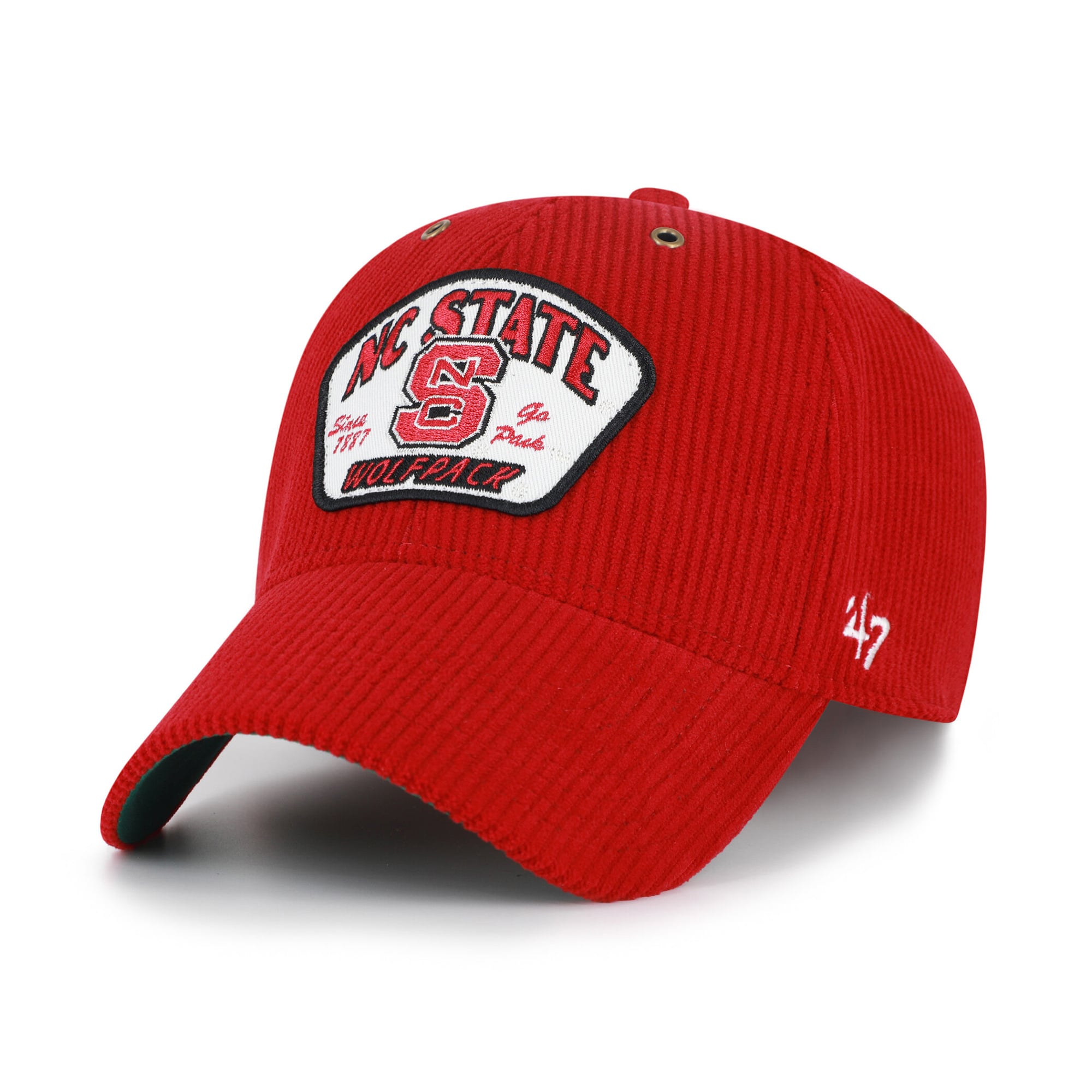 Casquette unisexe ajustable '47 Red NC State Wolfpack Accordia en velours côtelé MVP