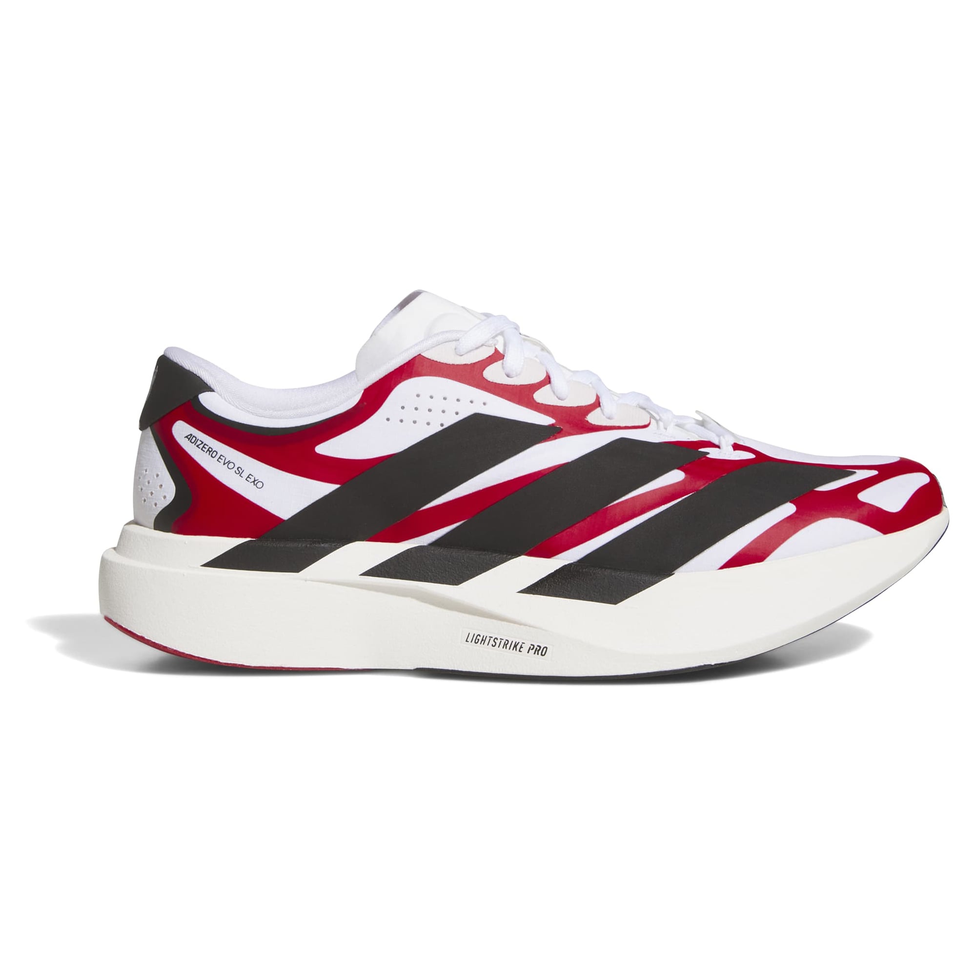 Unisex adidas White NC State Wolfpack Adizero EVO SL EXO Sneakers