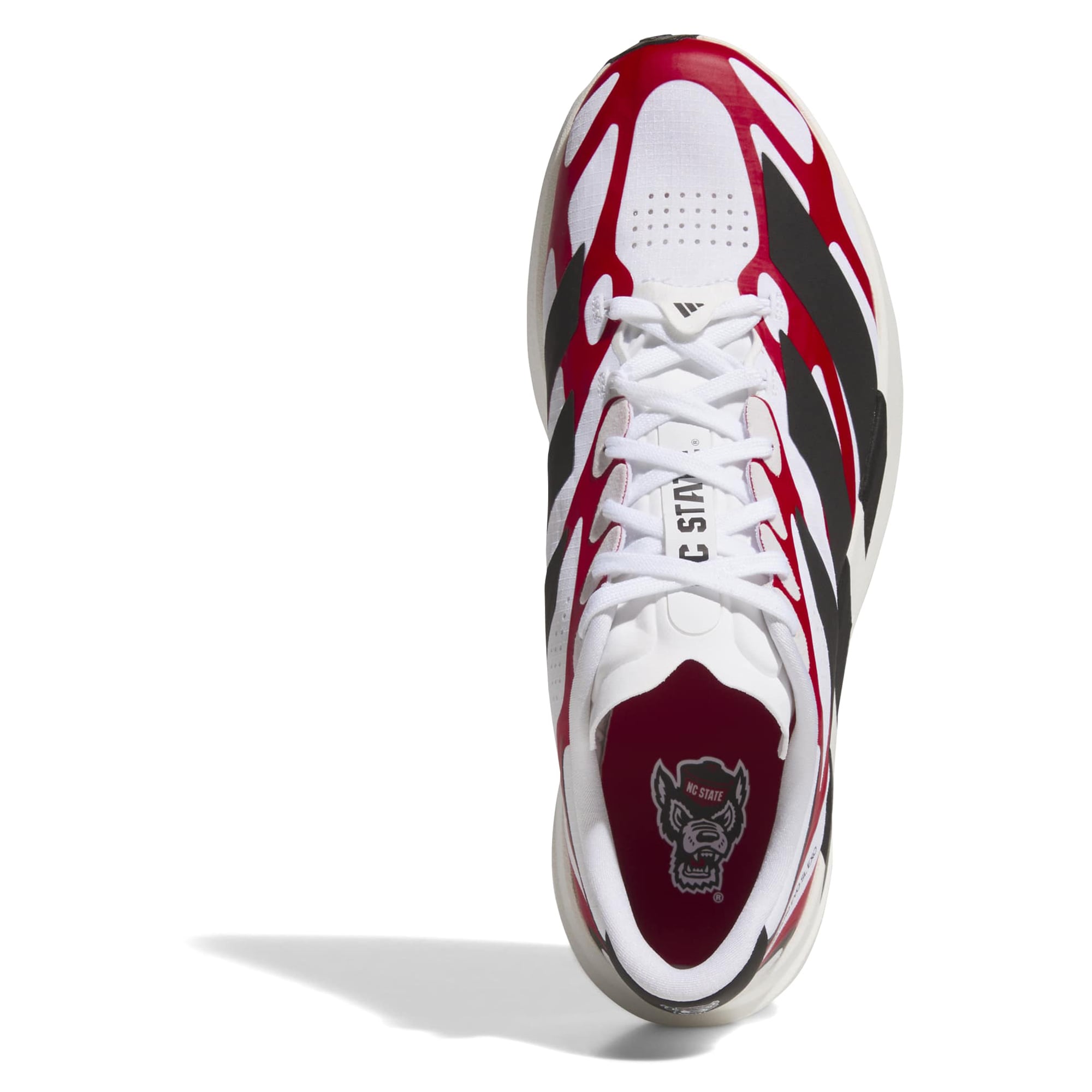 Unisex adidas White NC State Wolfpack Adizero EVO SL EXO Sneakers