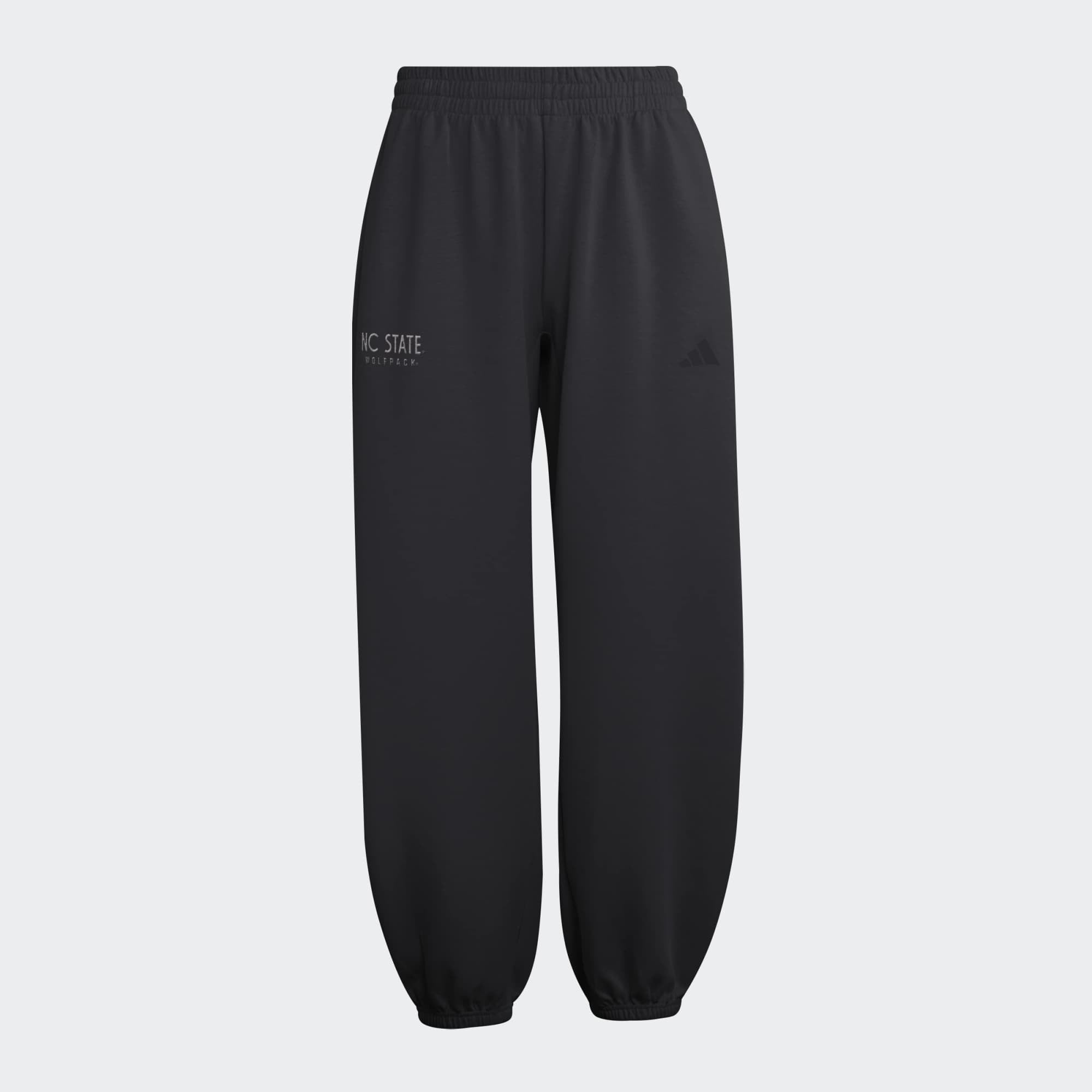 Women's adidas  Black NC State Wolfpack Soft Lux Sweatpants