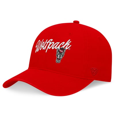  NC State Wolfpack Top of the World Women's Heritage CeeCee Adjustable Hat - Red