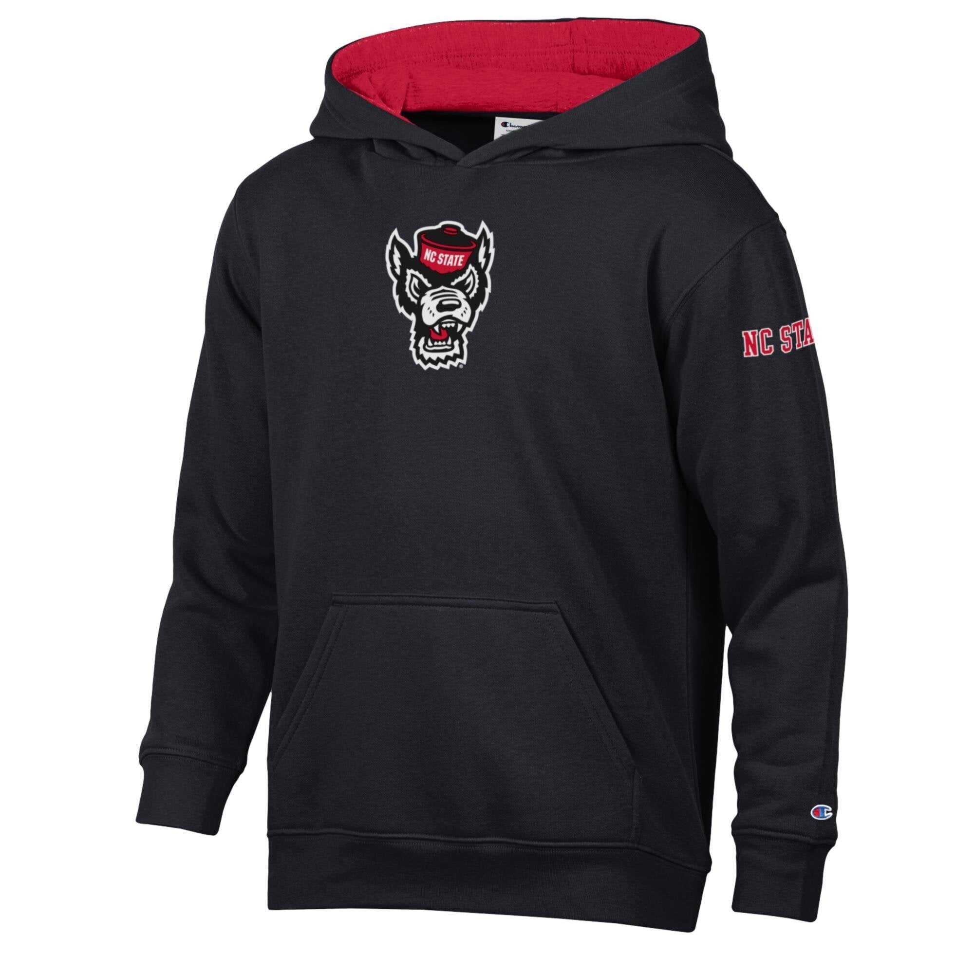 Sweat à capuche polaire rouge Youth Champion NC State Wolfpack