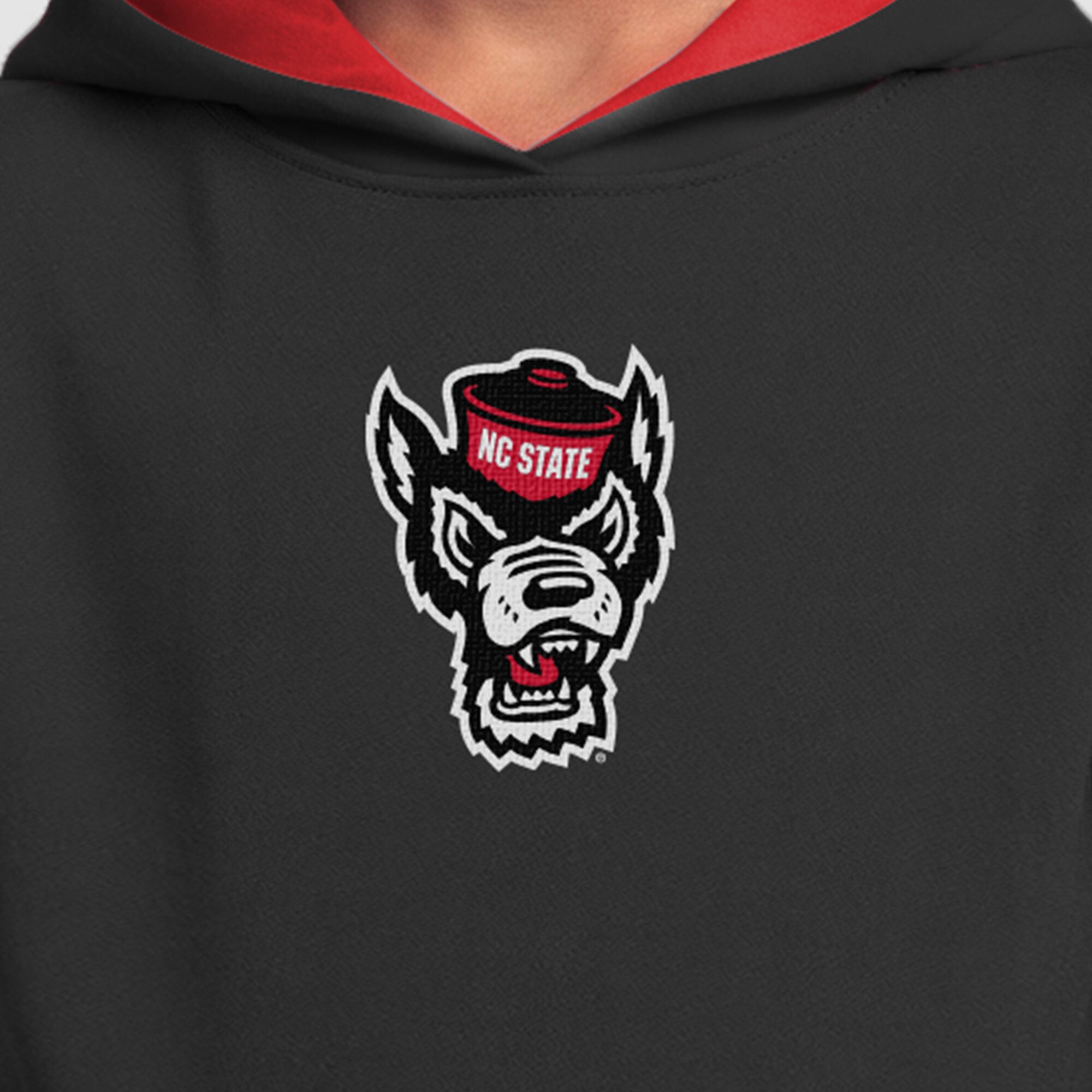 Sweat à capuche polaire rouge Youth Champion NC State Wolfpack
