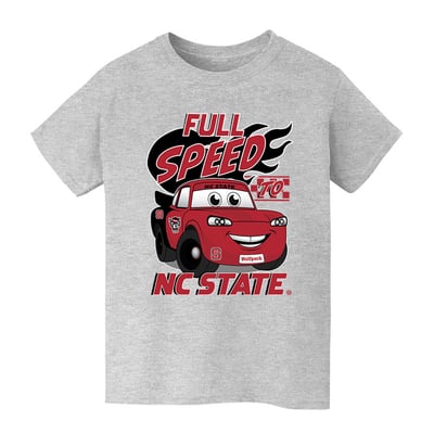  NC State Wolfpack Vive La Fete Youth Full Speed T-Shirt - Gray