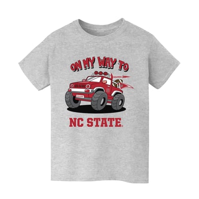 NC State Wolfpack Vive La Fete Youth On My Way T-Shirt - Gray