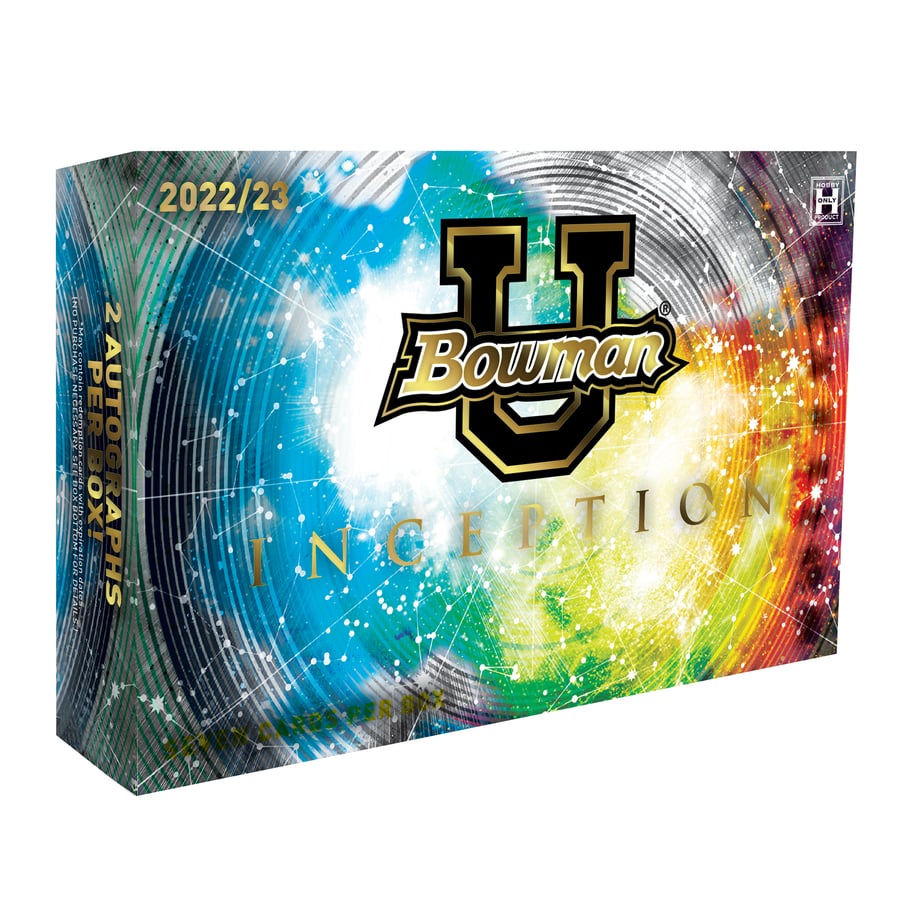 Gift Box Inception 2022-23 Bowman University Inception Factory Sealed Hobby Box