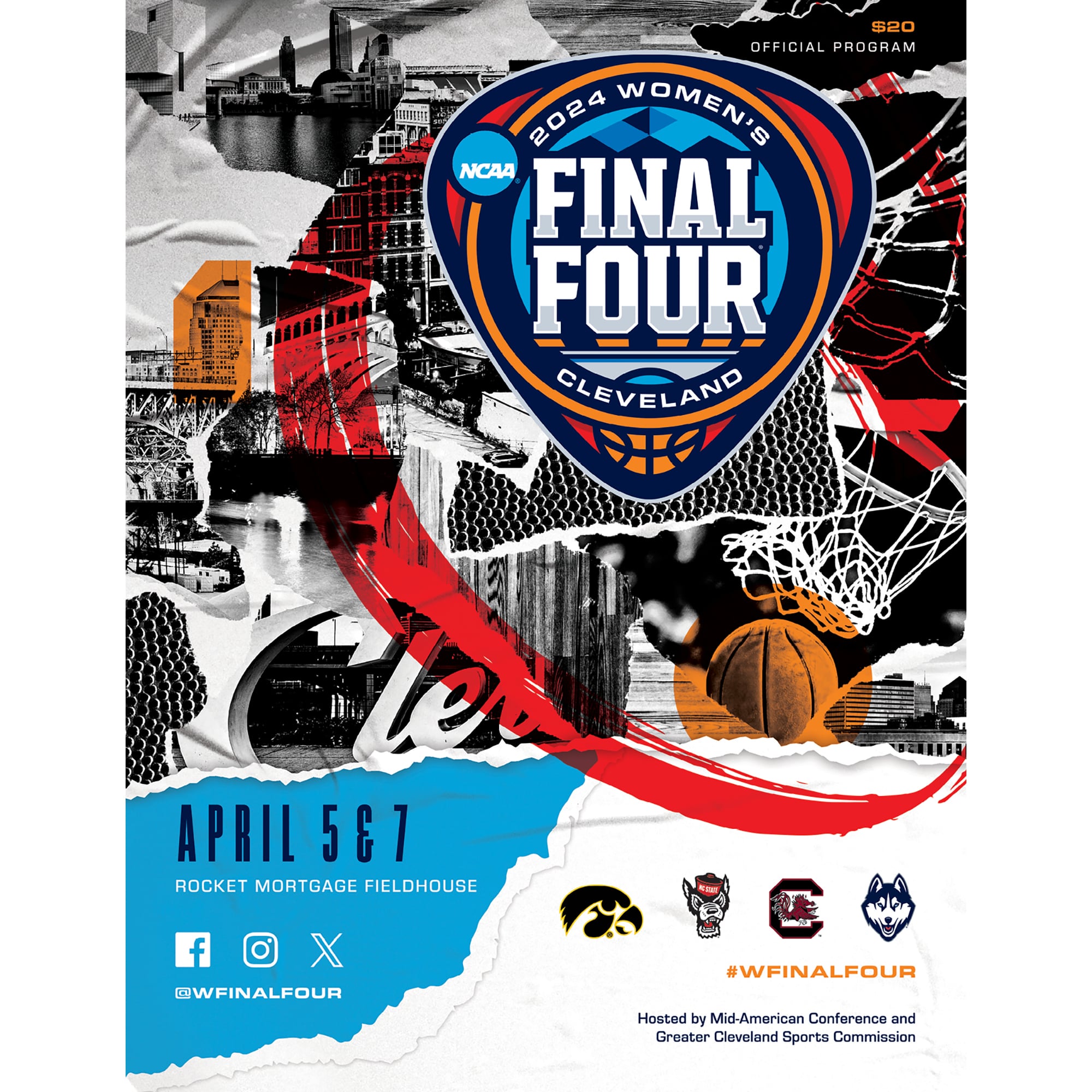 Ncaa Program 2024 NCAA Women's Basketball Tournament March Madness Final Four ...