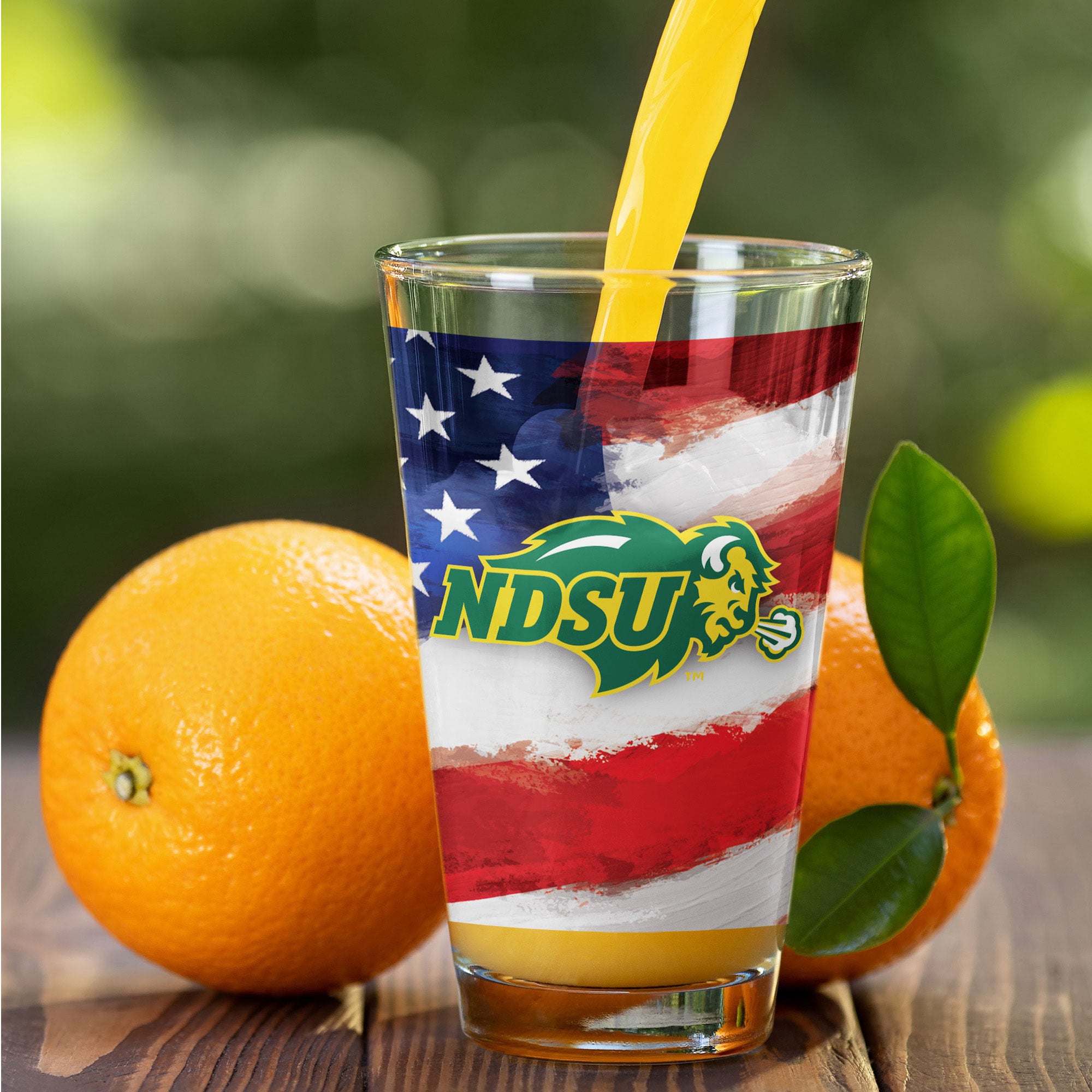 NDSU Bison  Two-Pack 16oz. Americana Pint Glass Set