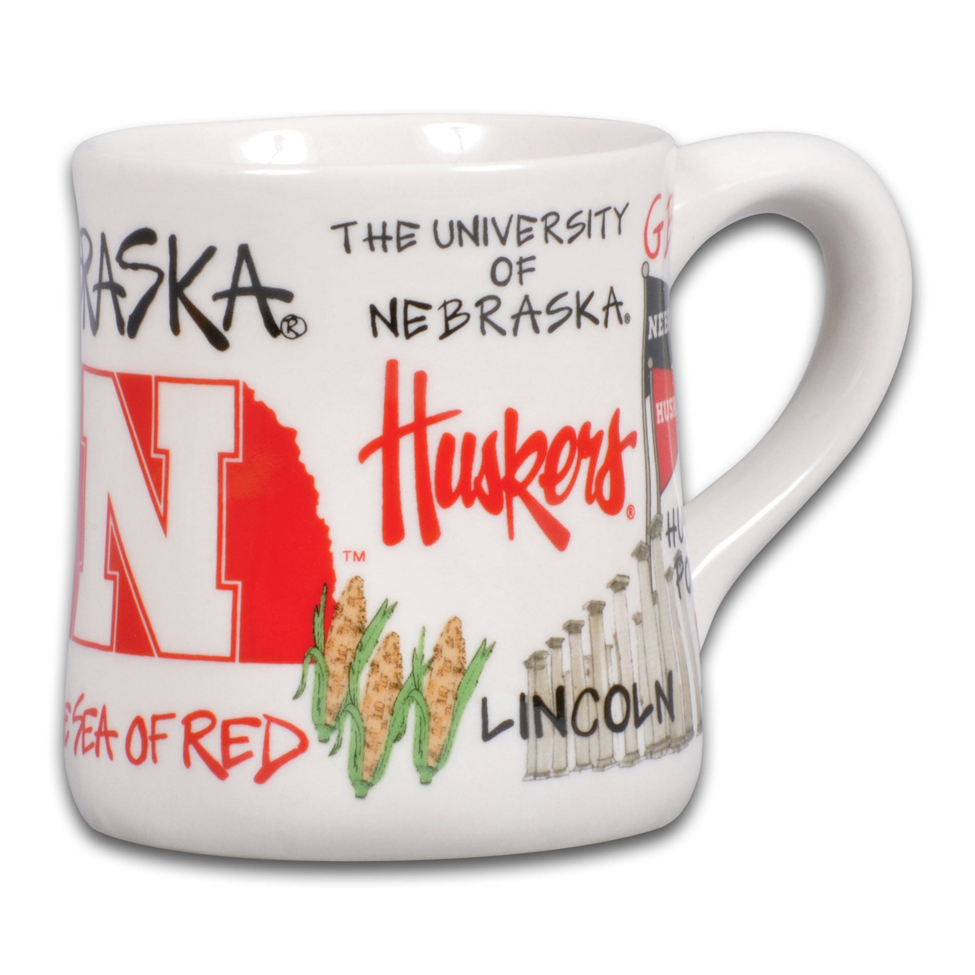 Mug en céramique Nebraska Huskers Icon 20 oz.