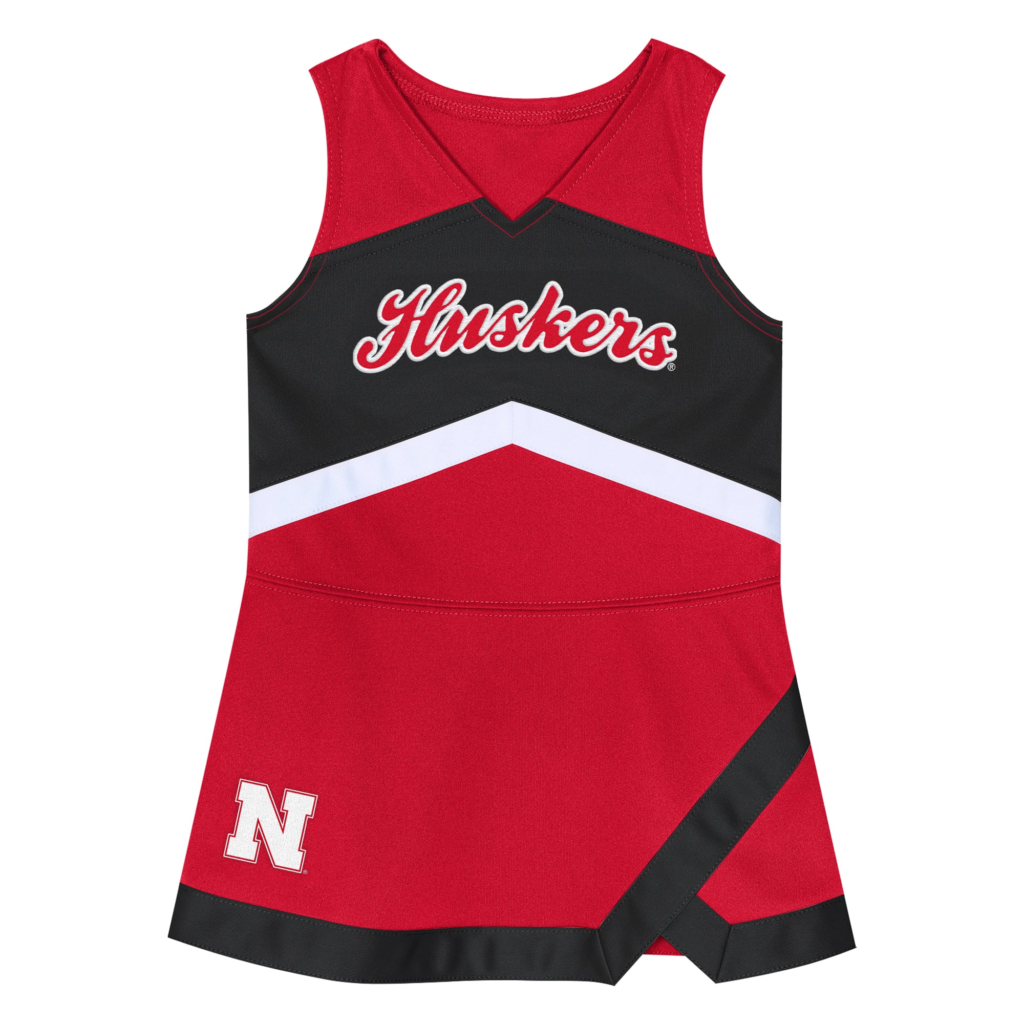 Girls Preschool Outerstuff Scarlet Nebraska Huskers Two-Piece Cheer Captain Jumper Dress & Bloomers Set