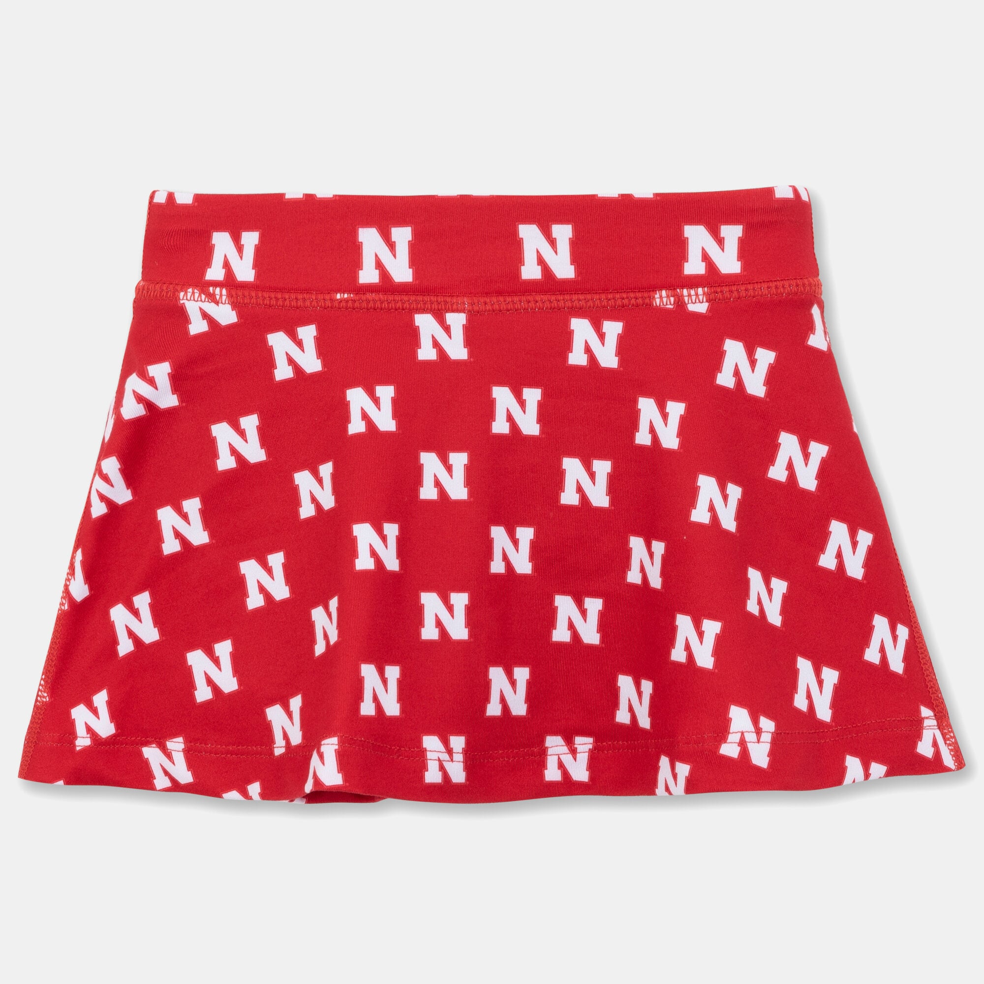 Girls Toddler ZooZatz Scarlet Nebraska Huskers All-Over Print Tennis Skort