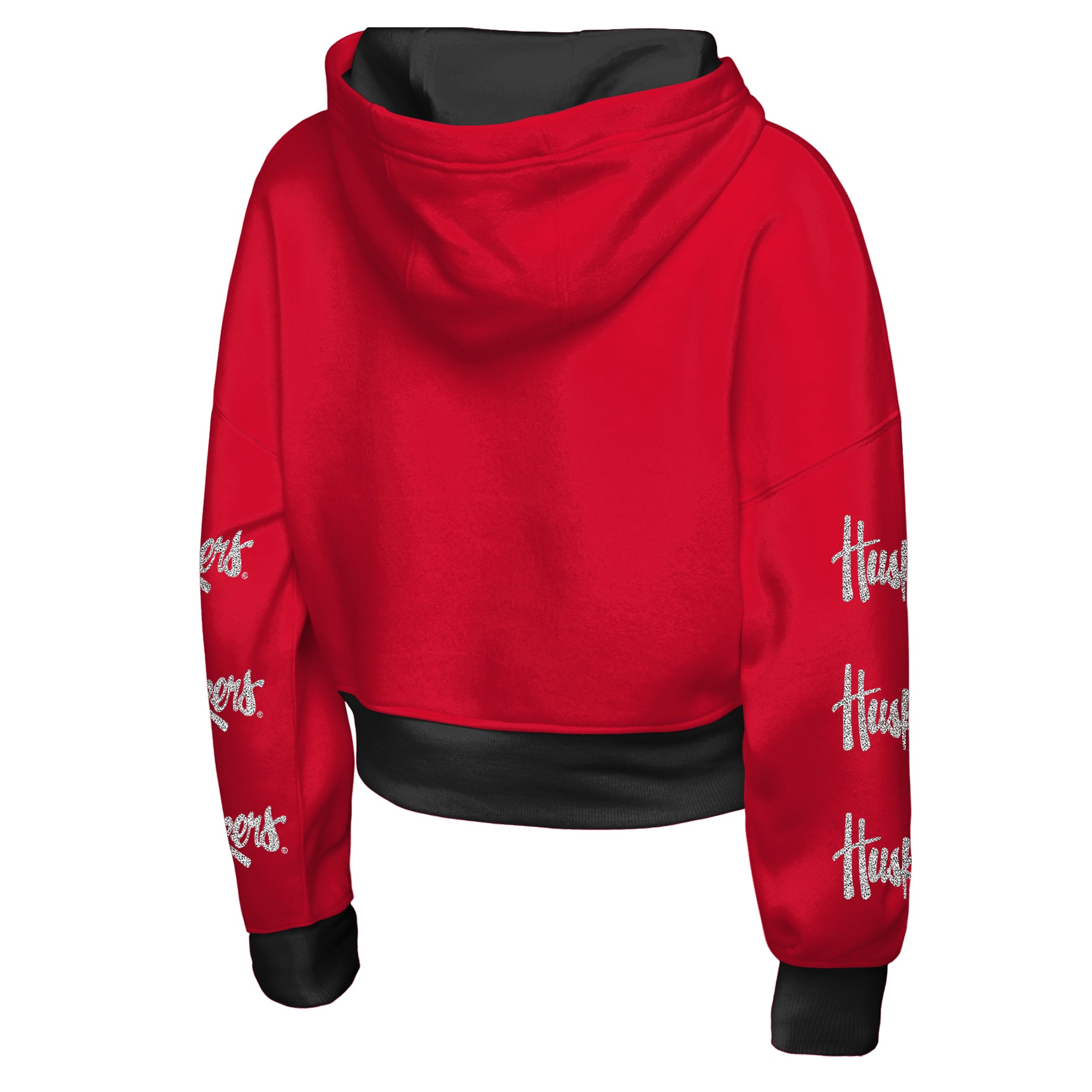 Girls Youth Outerstuff Scarlet Nebraska Huskers Fair Catch Poly Fleece Hoodie