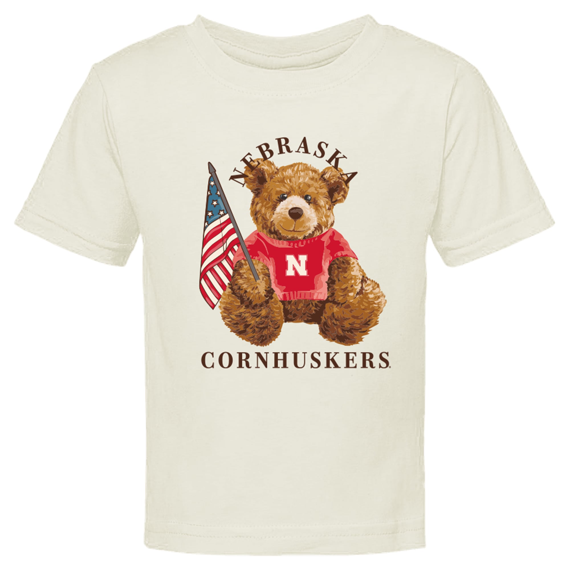T-shirt bébé crème Nebraska Huskers All-American Teddi