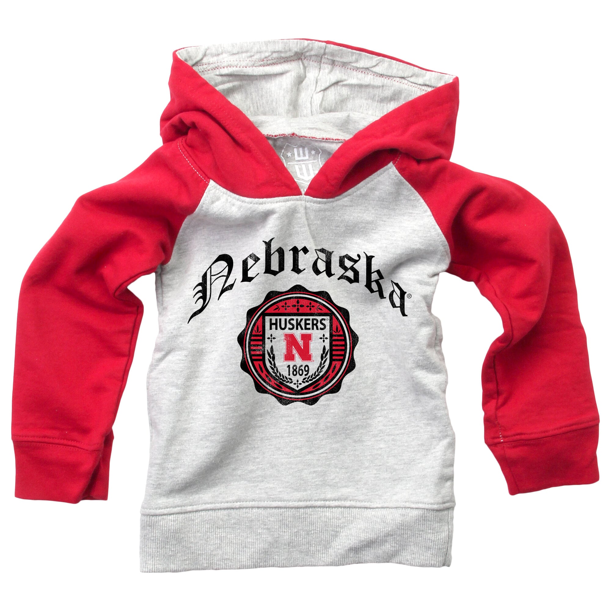 Infant Wes & Willy  Scarlet Nebraska Huskers Raglan Hoodie and Sweatpants Set
