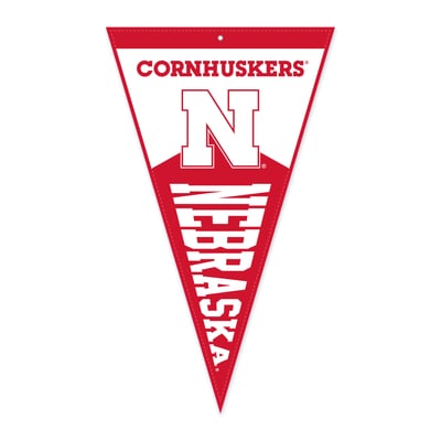 Nebraska Huskers Jardine 16" x 27" Pennant Shape Golf Towel with Magnetic Clip