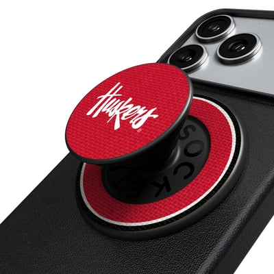Nebraska Huskers Keyscaper PopSockets Magnetic Phone Grip & Stand