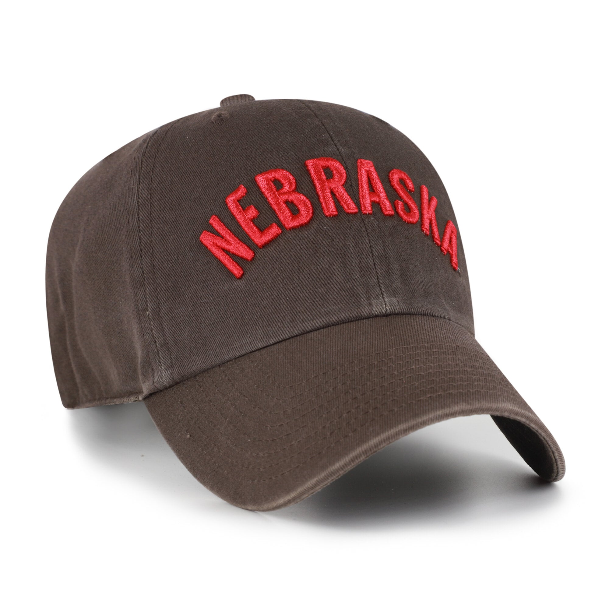 Men's '47  Khaki Nebraska Huskers Vault Clean Up Adjustable Hat