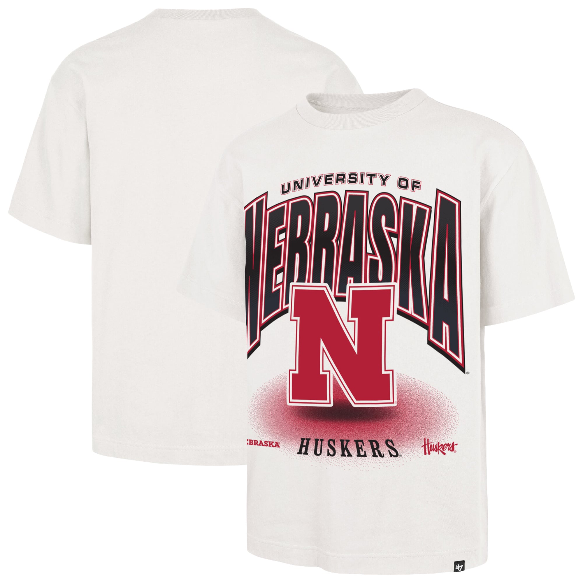 Men's '47  Cream Nebraska Huskers Team Flex Foundation T-Shirt