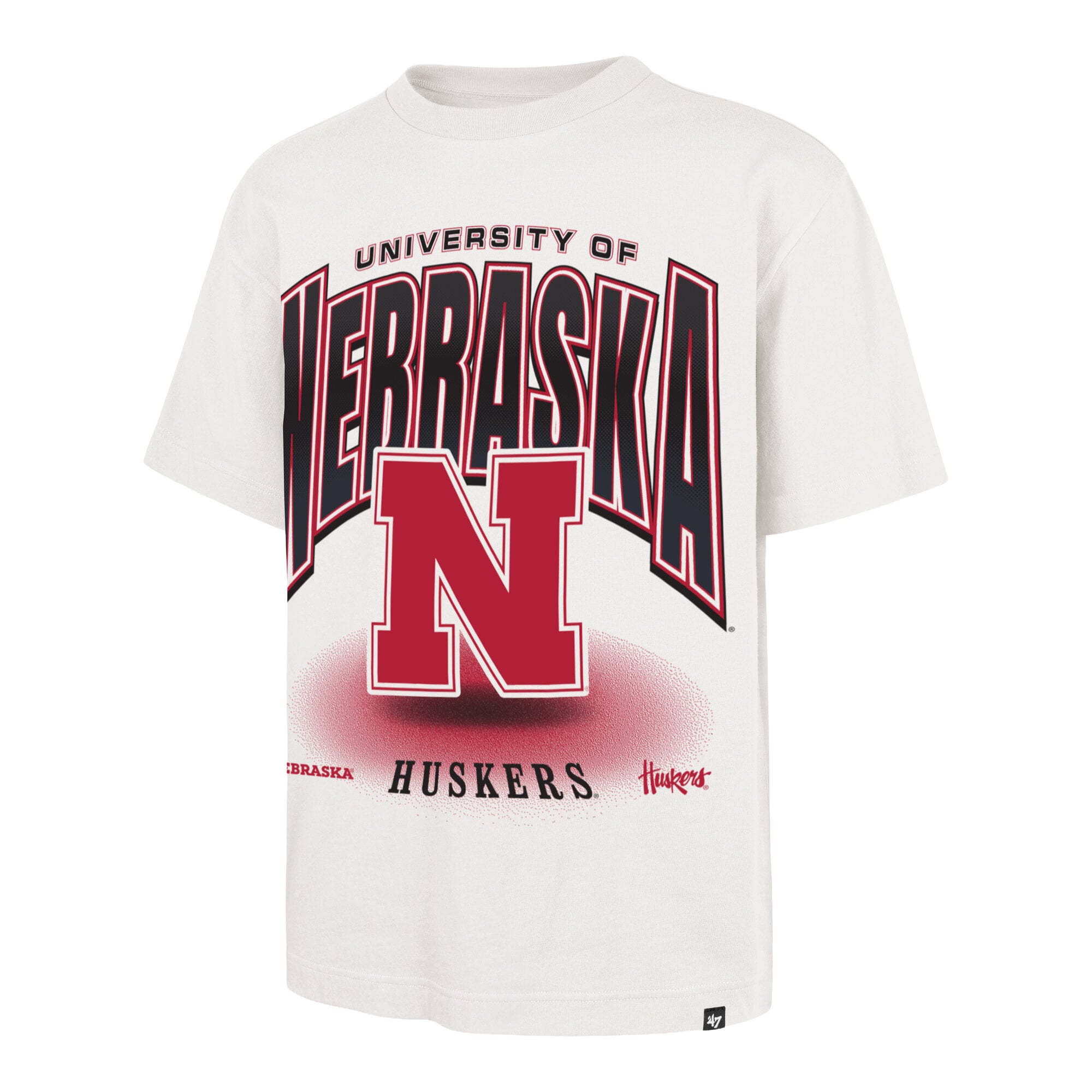 Men's '47  Cream Nebraska Huskers Team Flex Foundation T-Shirt