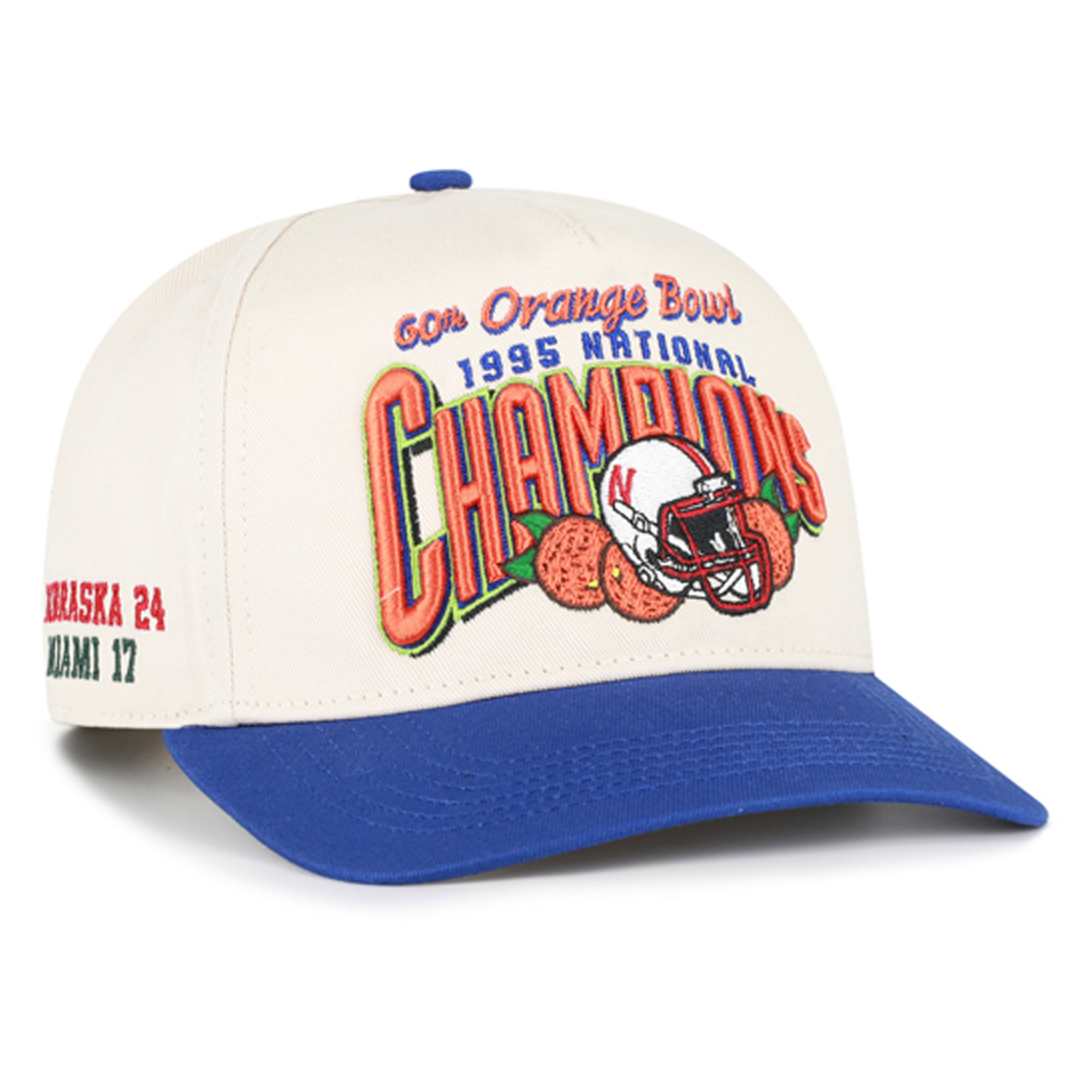 Casquette ajustable pour homme « 47 Natural Nebraska Huskers Orange Bowl Champions »