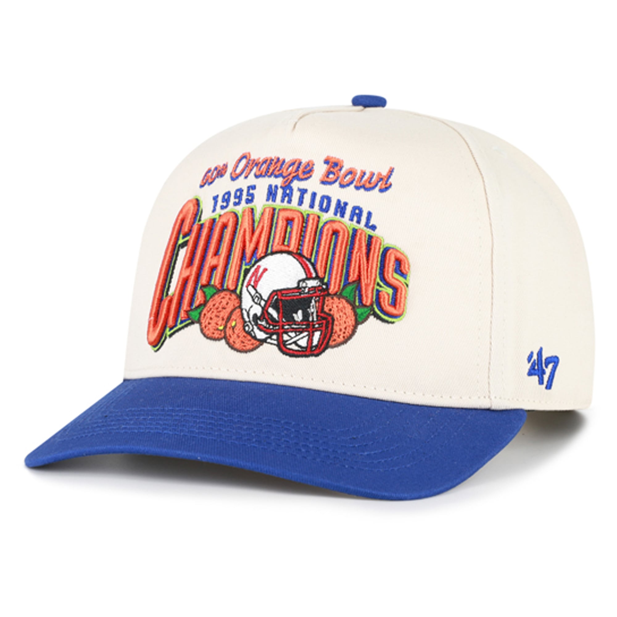 Casquette ajustable pour homme « 47 Natural Nebraska Huskers Orange Bowl Champions »