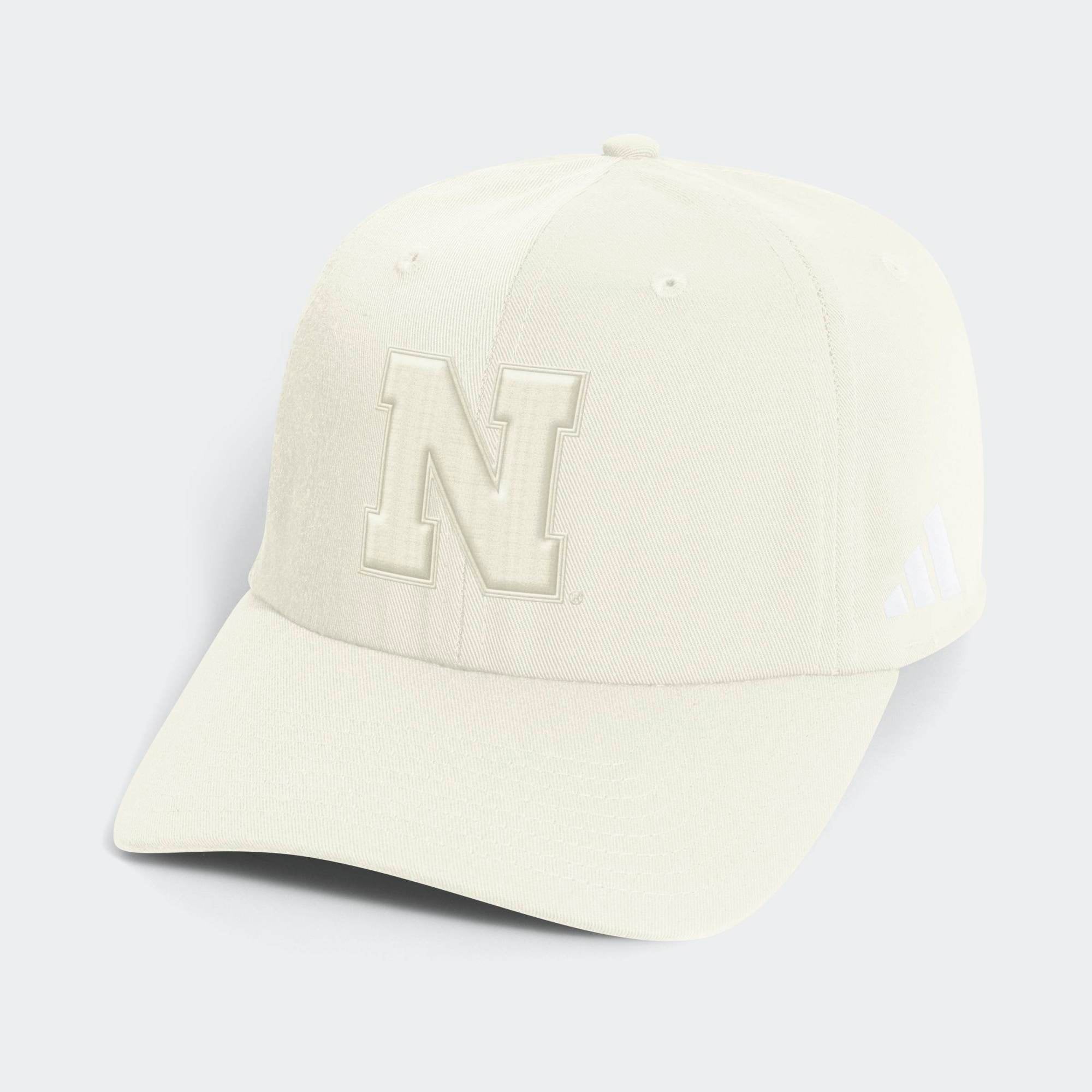 Casquette slouch ajustable adidas Nebraska Huskers beige pour homme