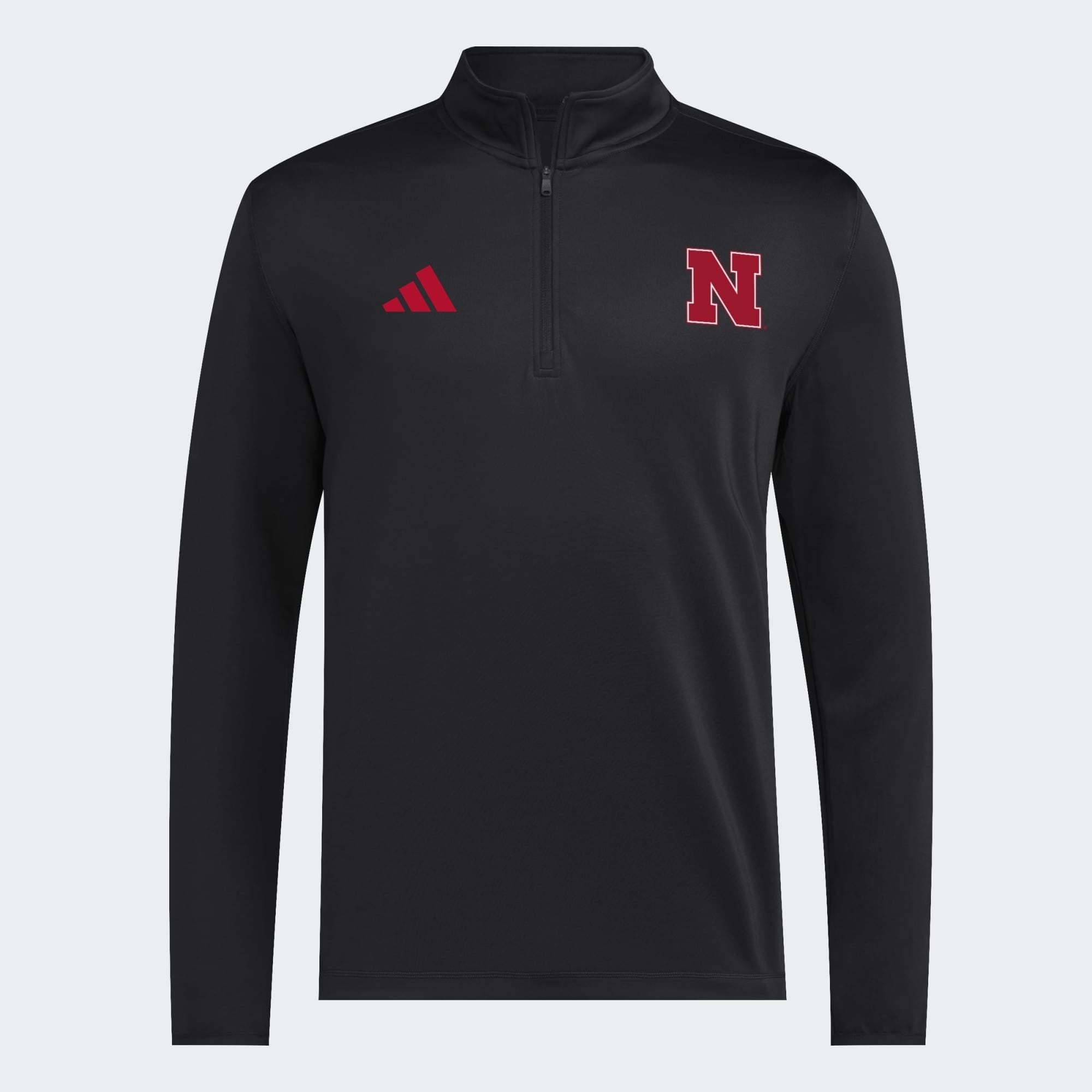 Pull-over adidas Nebraska Huskers 2026 Sideline Ultimate 365 tissé à quart de zip pour homme, noir