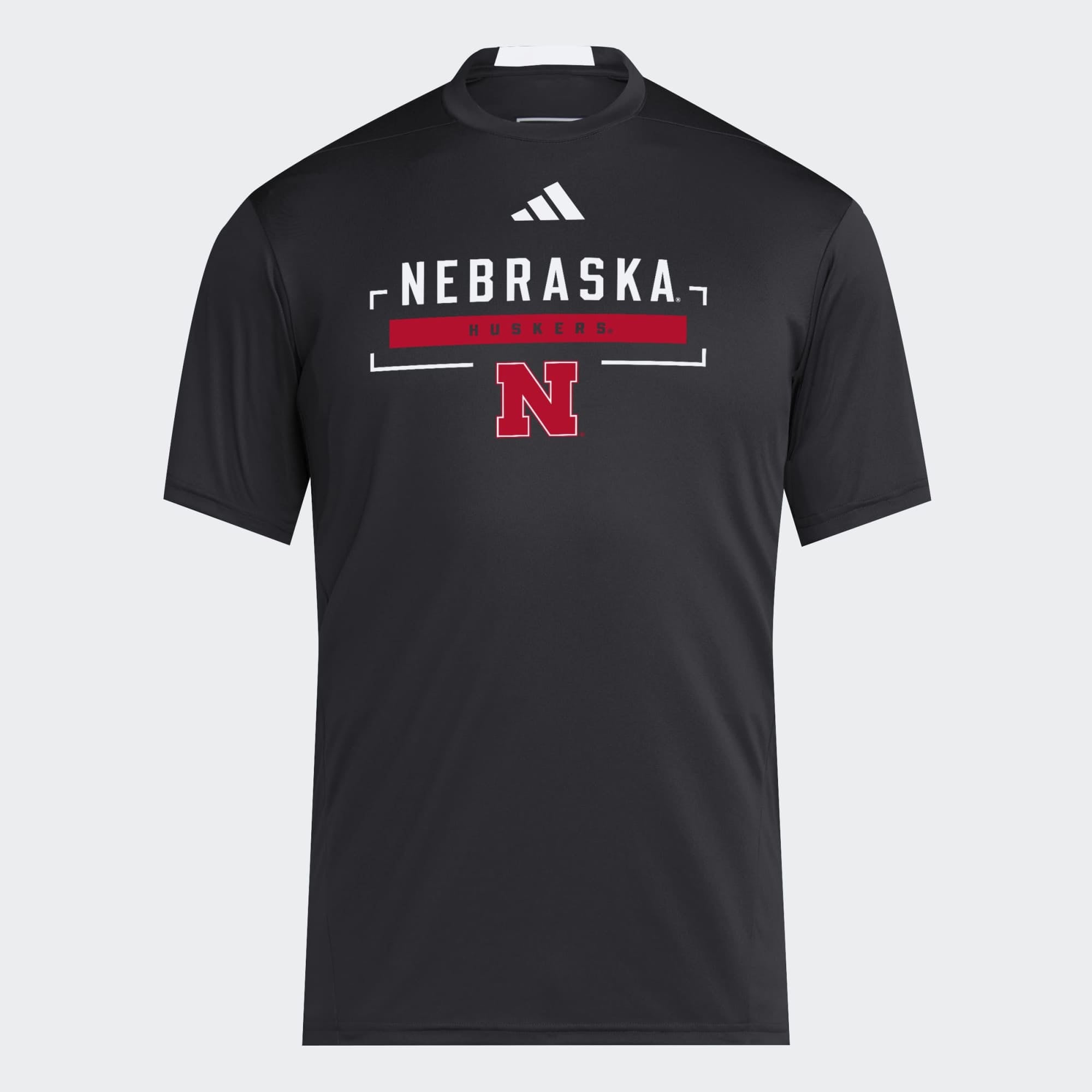 Men's adidas Black Nebraska Huskers D4T Tri-Blend T-Shirt