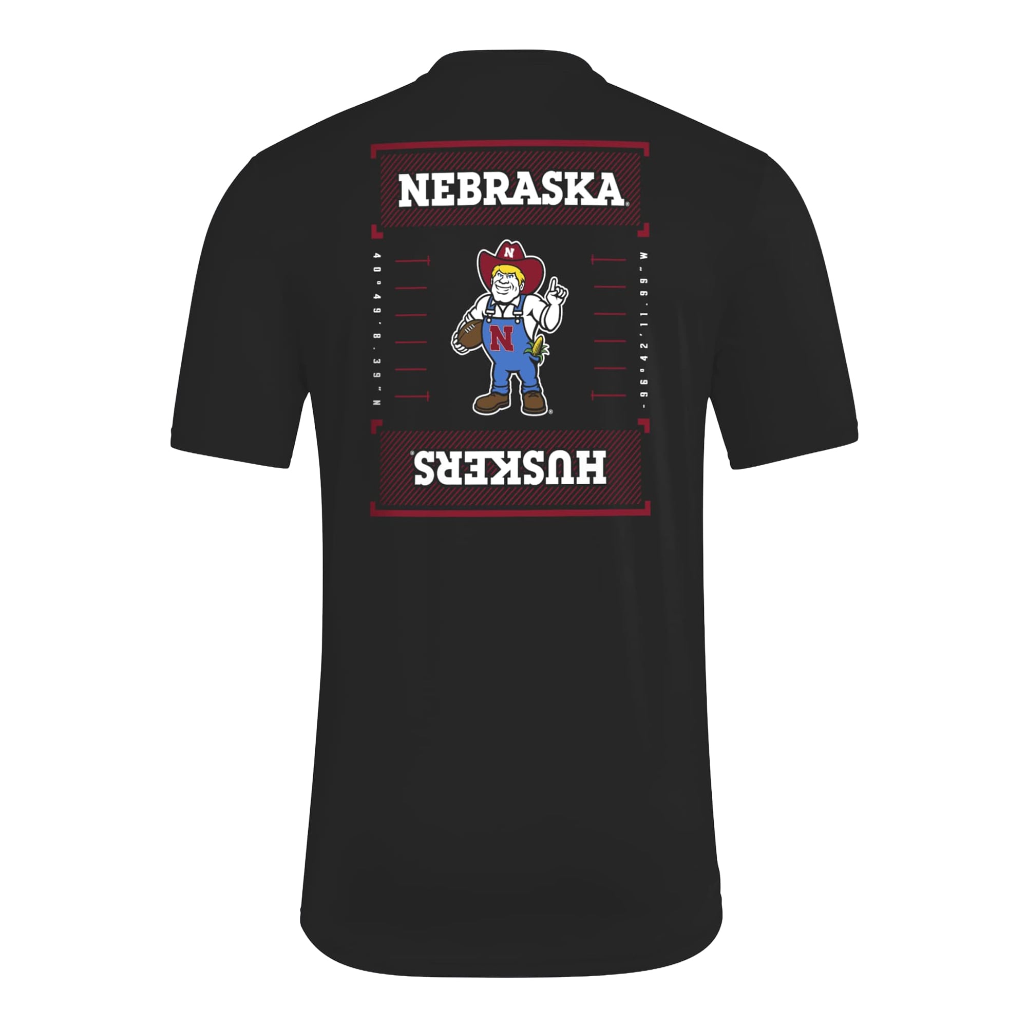 T-shirt d'avant-match adidas noir Nebraska Huskers Locker Football Icon AEROREADY pour homme