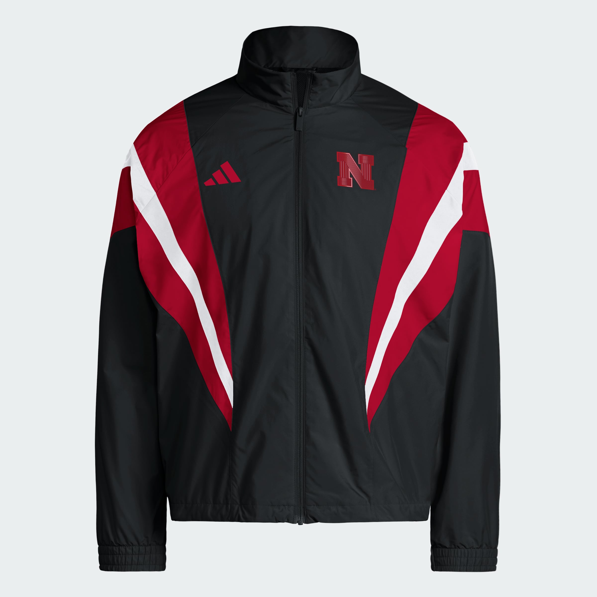 Men's adidas Black Nebraska Huskers Our Red Burns Brighter Full-Zip Track Jacket