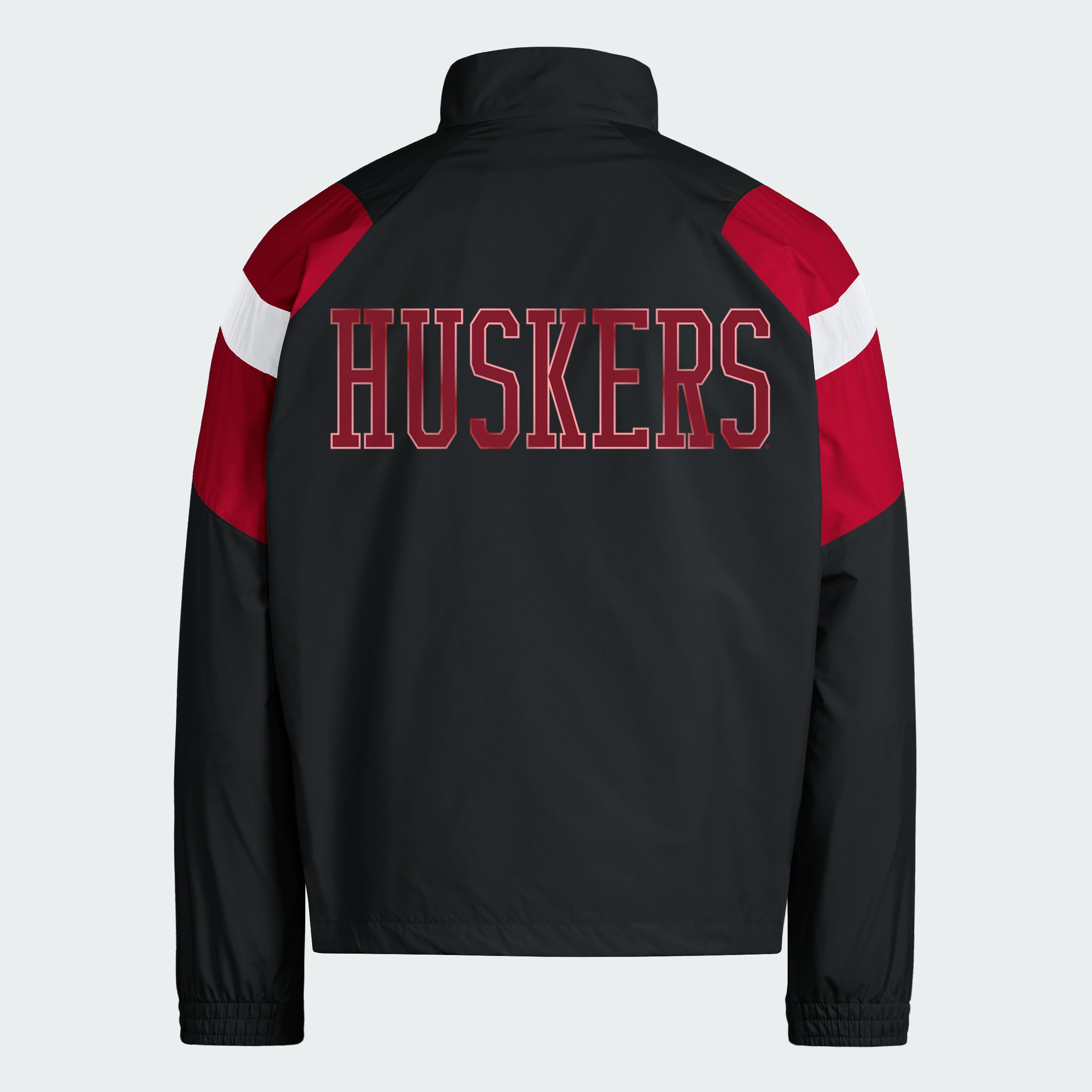 Men's adidas Black Nebraska Huskers Our Red Burns Brighter Full-Zip Track Jacket