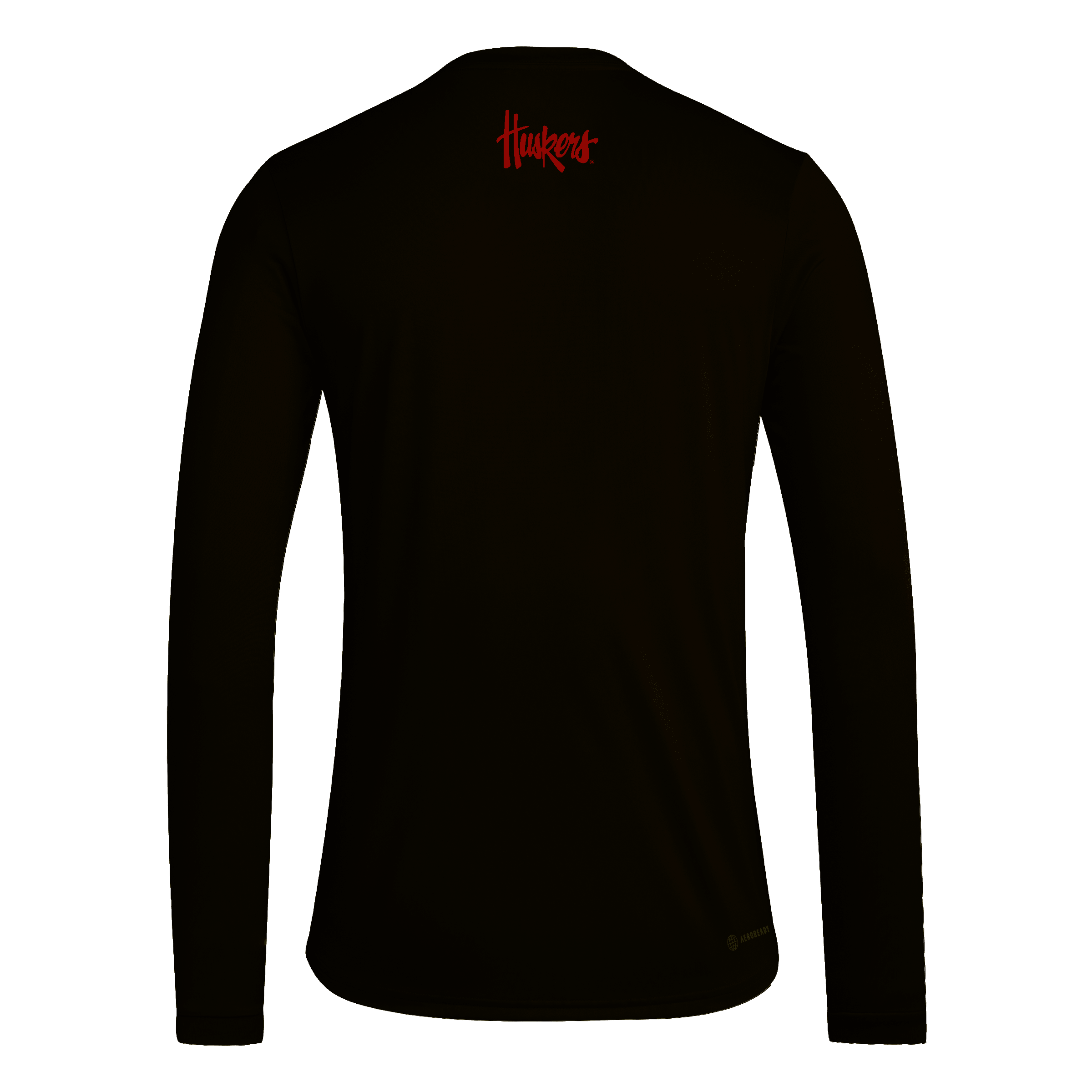 Men's adidas Black Nebraska Huskers Our Red Burns Brighter Pregame Long Sleeve T-Shirt