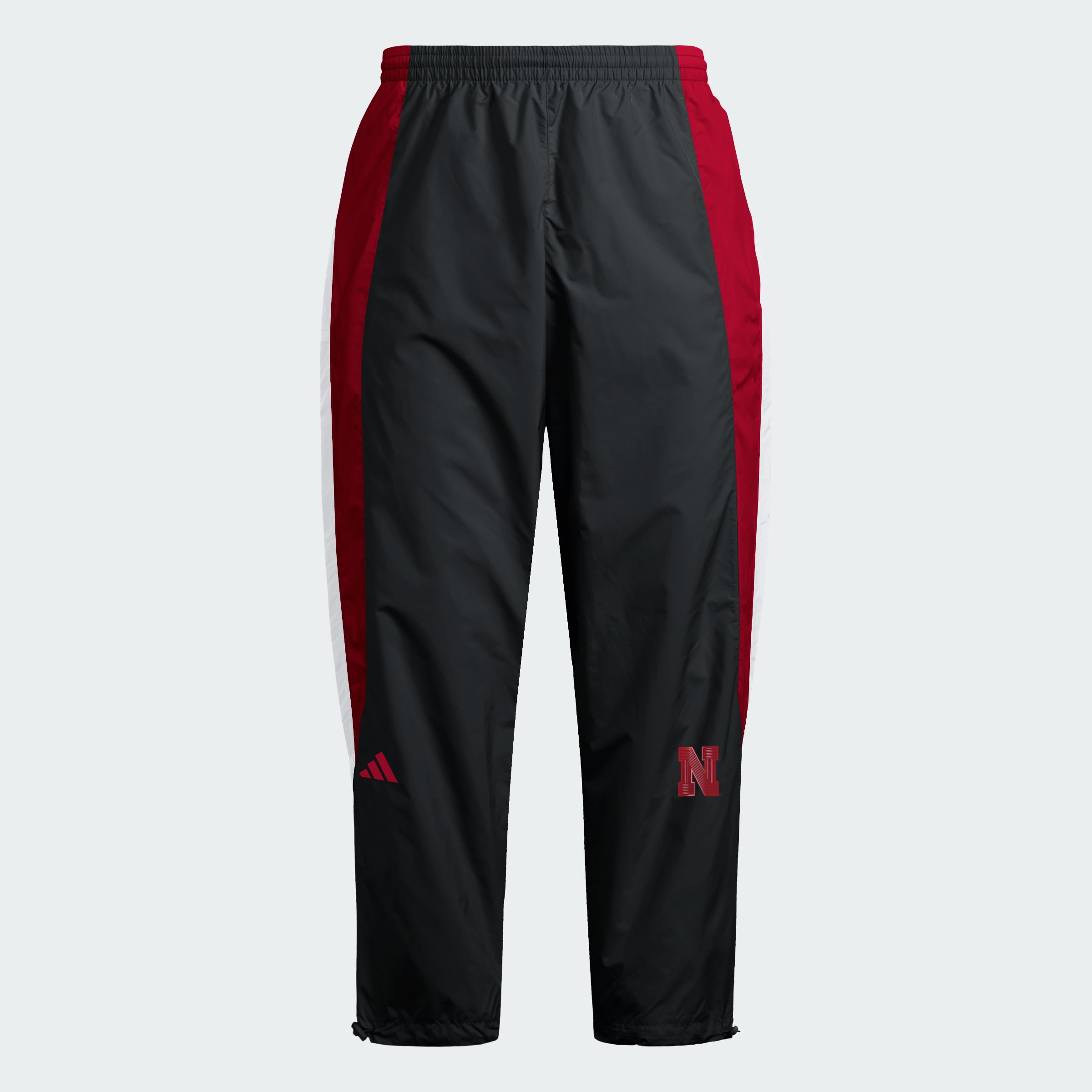 Men's adidas Black Nebraska Huskers Our Red Burns Brighter Track Pants