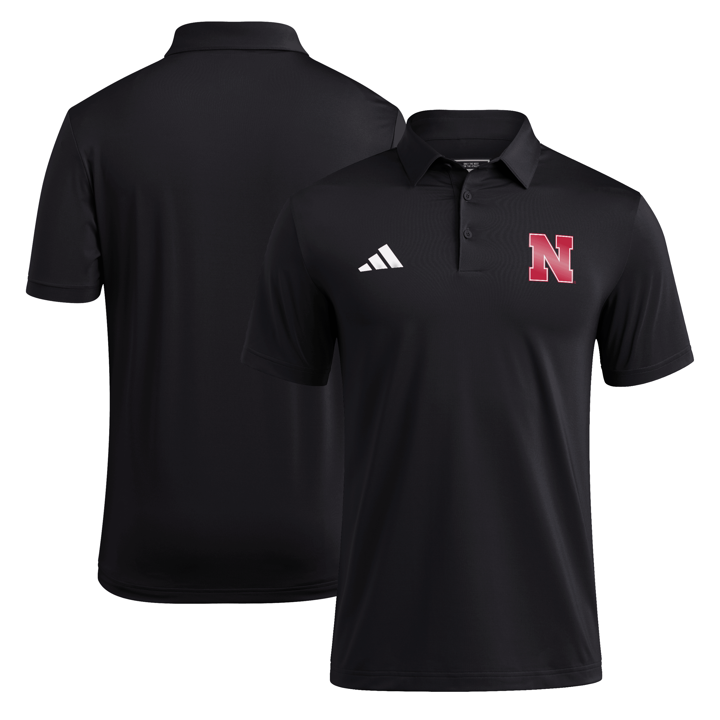 Men's adidas Black Nebraska Huskers Our Red Burns Brighter Ultimate365 Polo