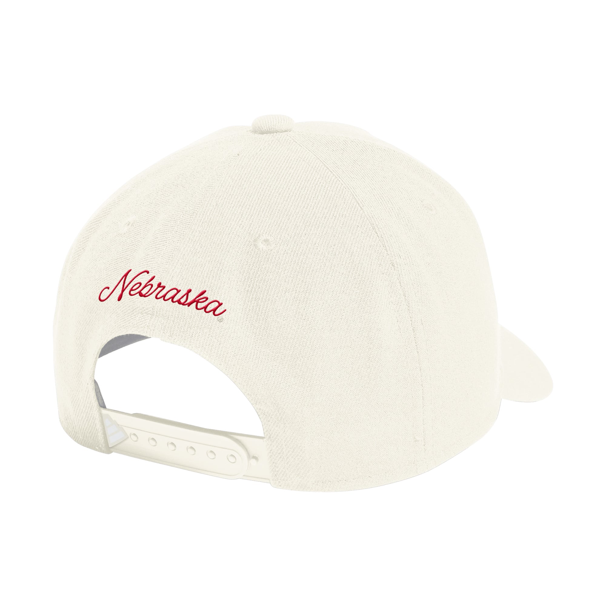 Men's adidas Cream Nebraska Huskers Elevated A-Frame Adjustable Hat