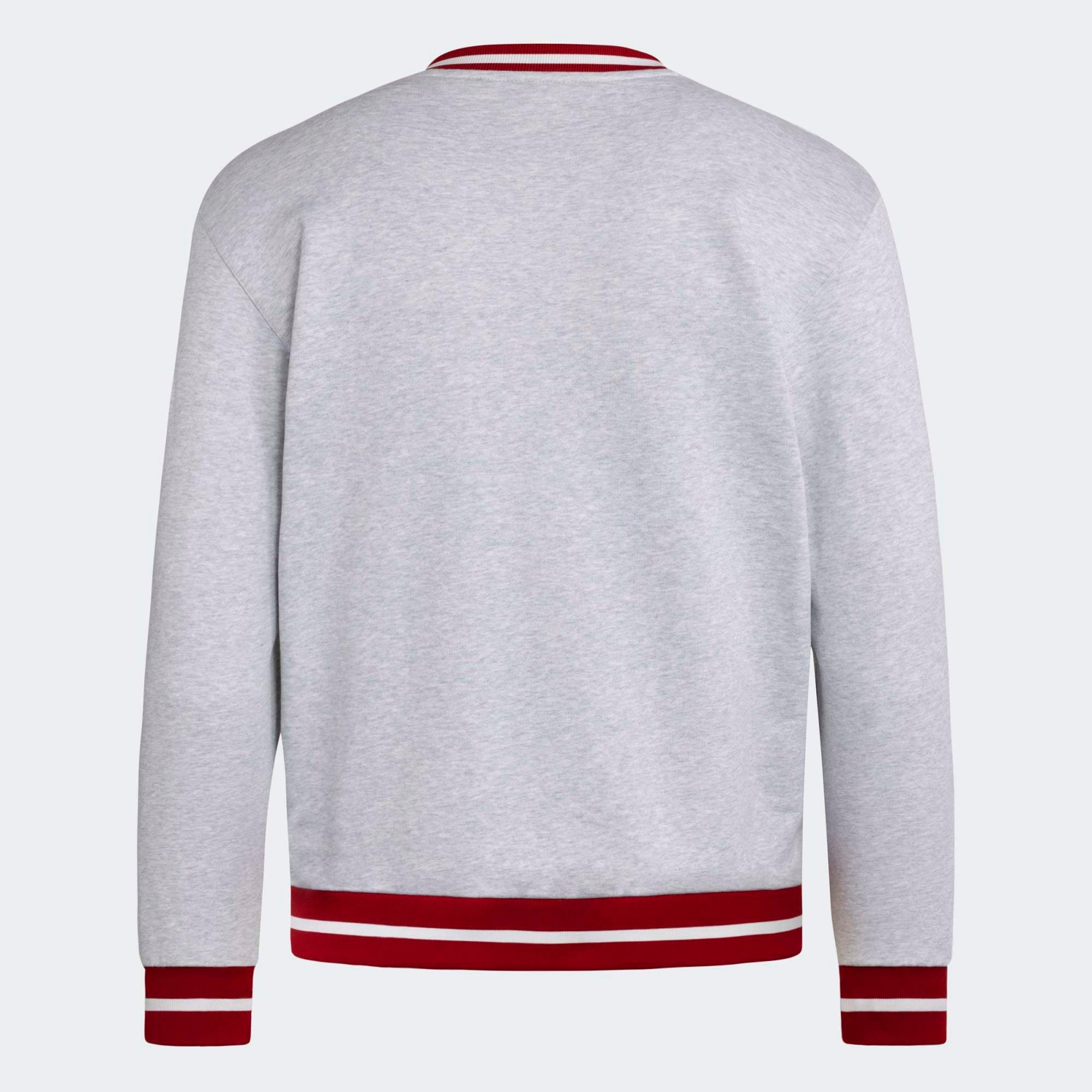 Men's adidas Gray Nebraska Huskers Dugout Collection Sweatshirt